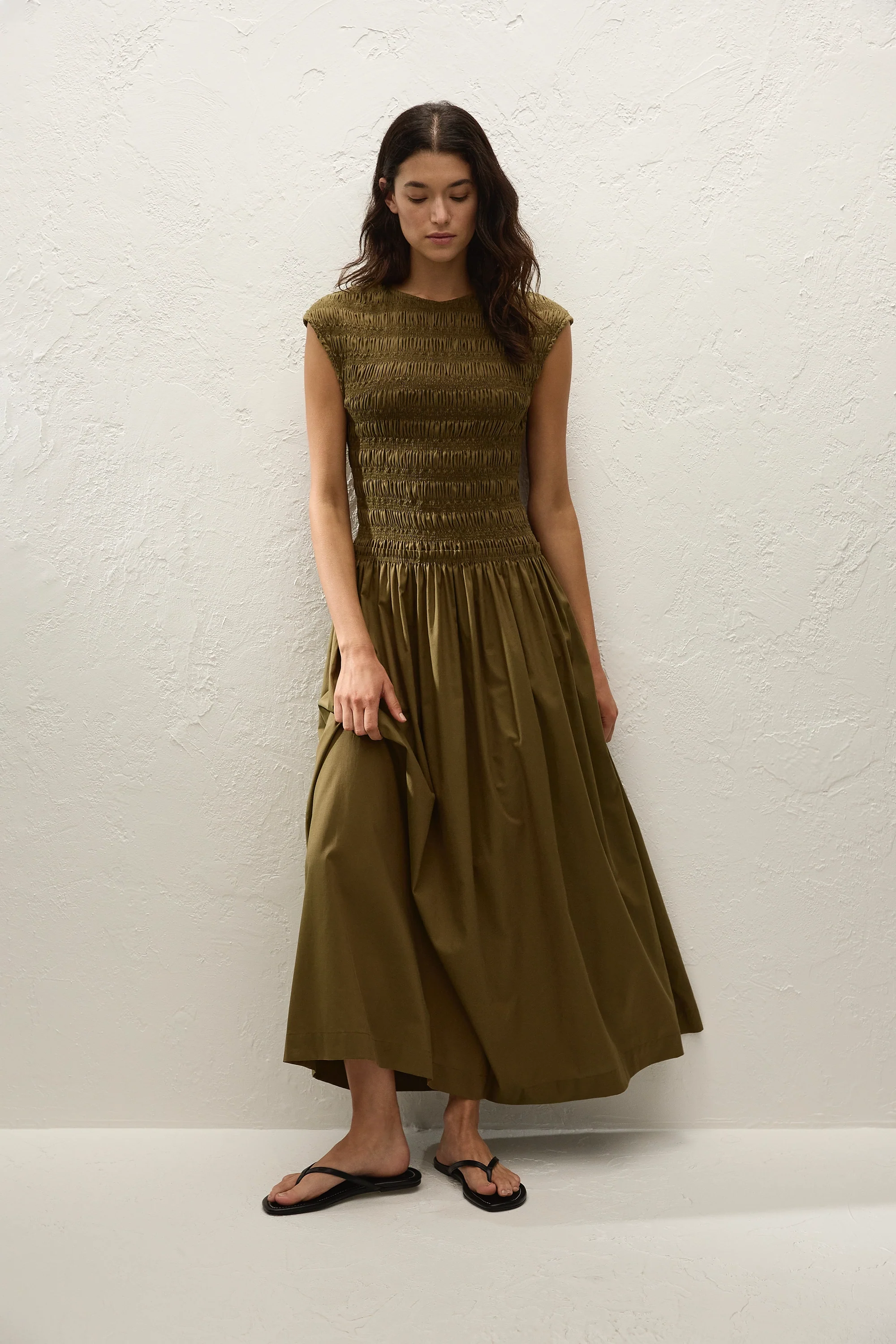 Ale Midi Dress Olive - Image 3