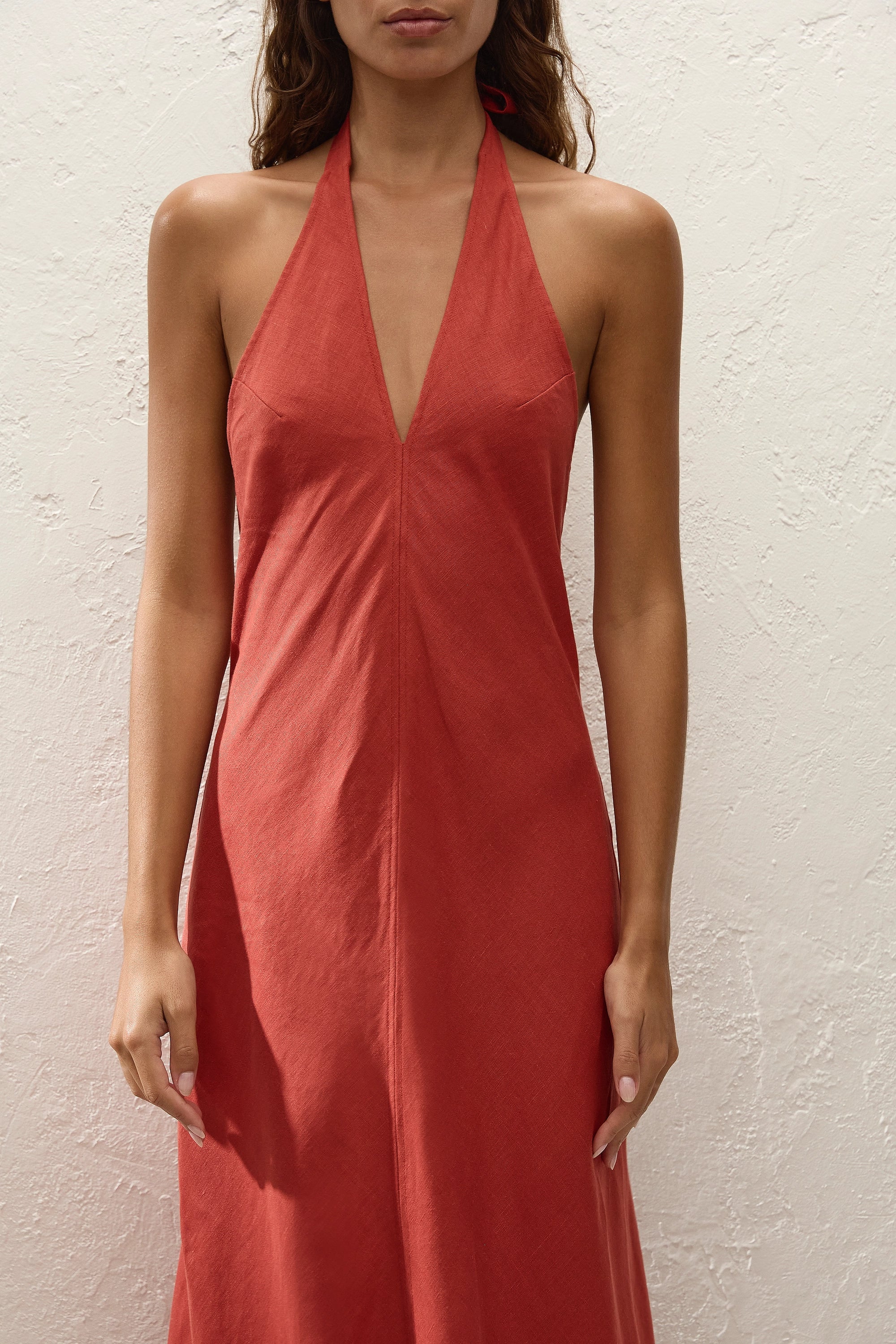 Amara Midi Dress Dusty Tomato - Image 2