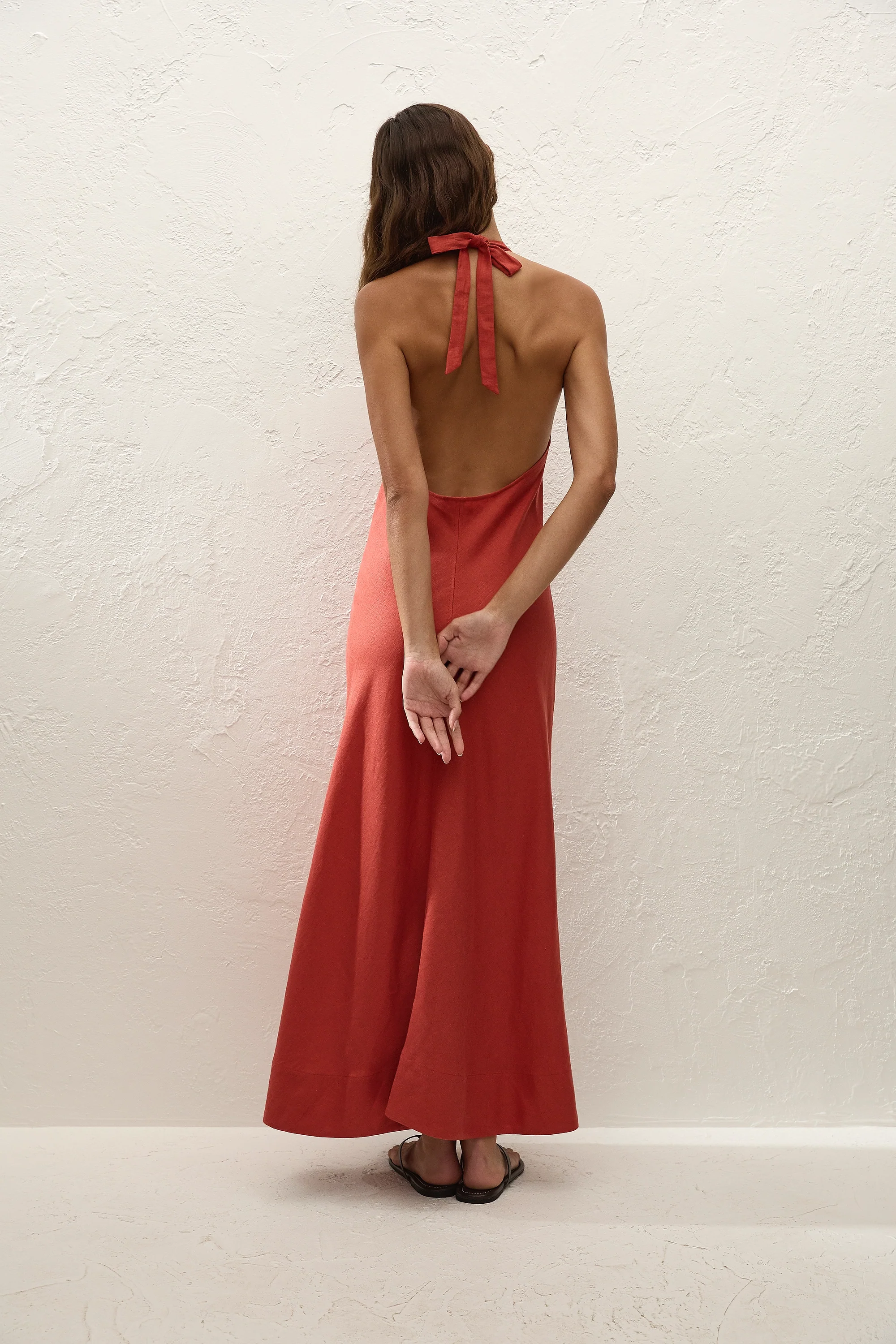 Amara Midi Dress Dusty Tomato - Image 4