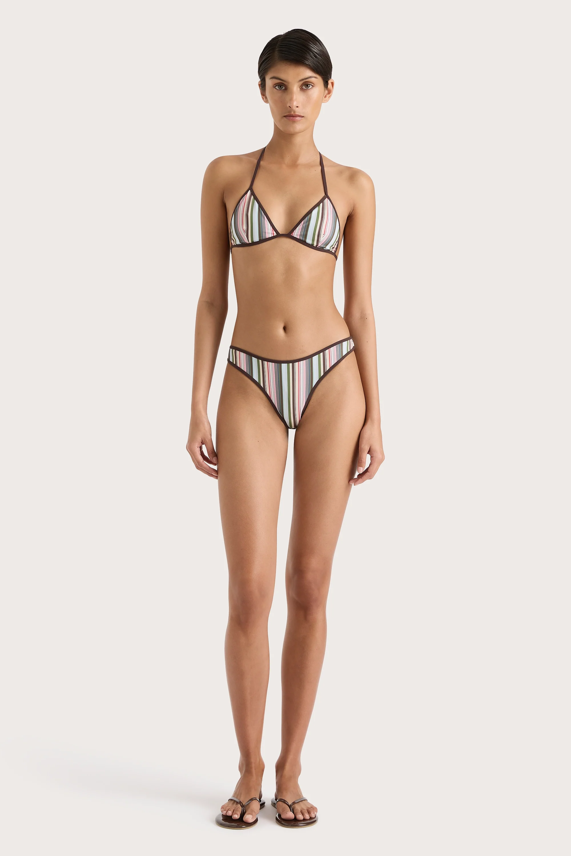 Ania Bikini Bottom Meleu Stripe Multi - Final Sale