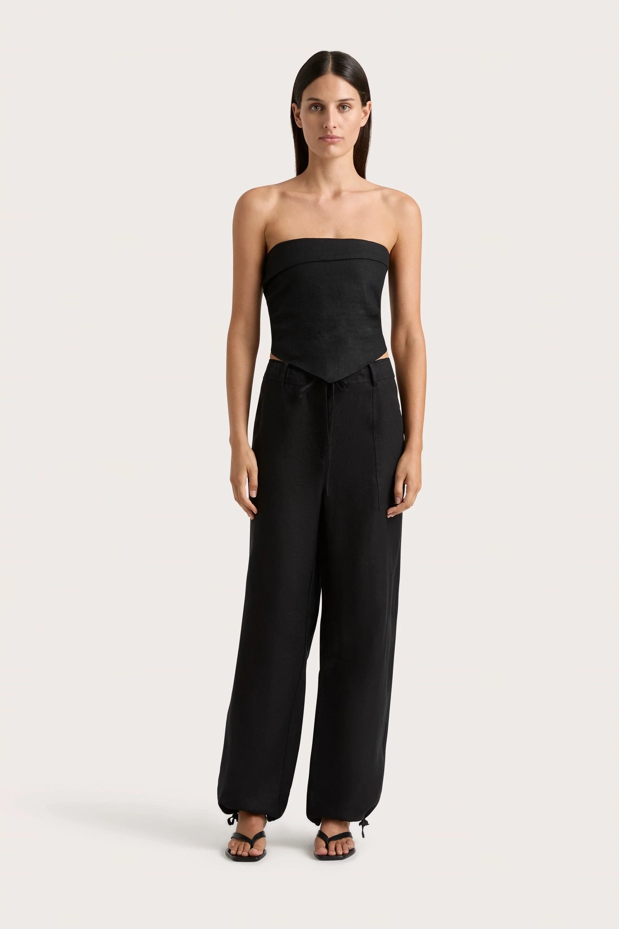 Antibes Strapless Top Black - Final Sale - Image 4
