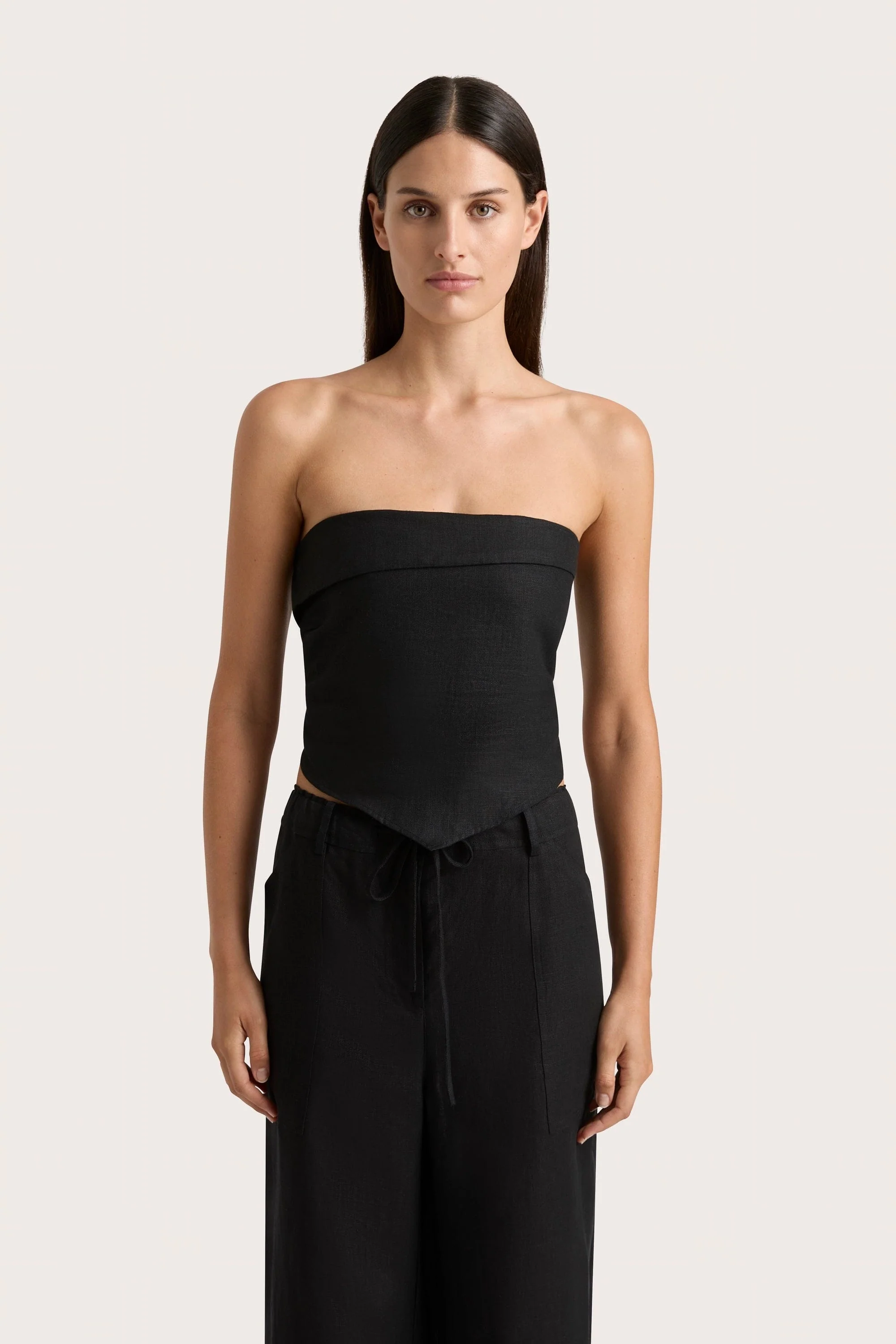 Antibes Strapless Top Black - Final Sale - Image 5