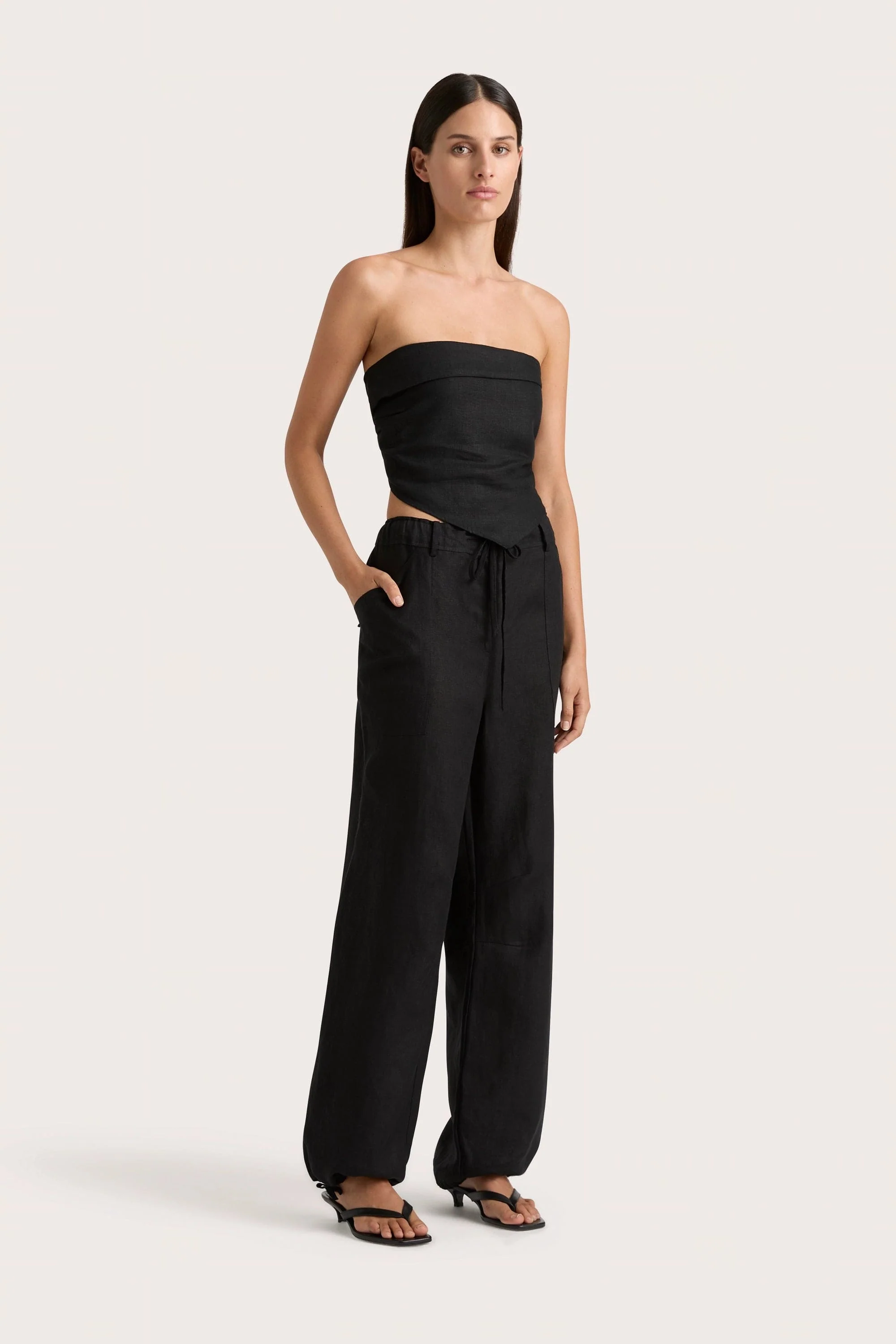 Antibes Strapless Top Black - Final Sale - Image 6