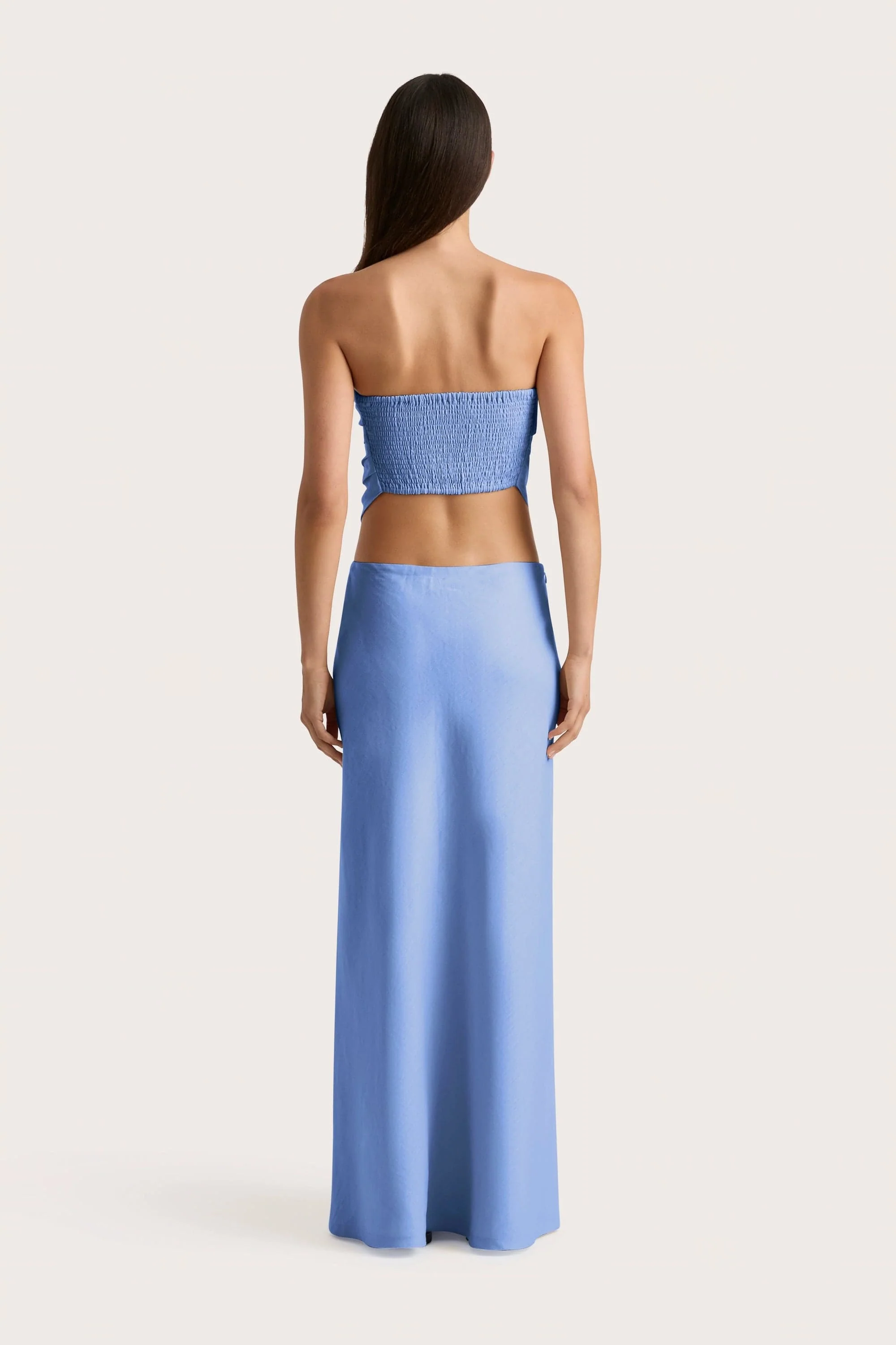 Antibes Strapless Top Mid Blue - Final Sale - Image 4