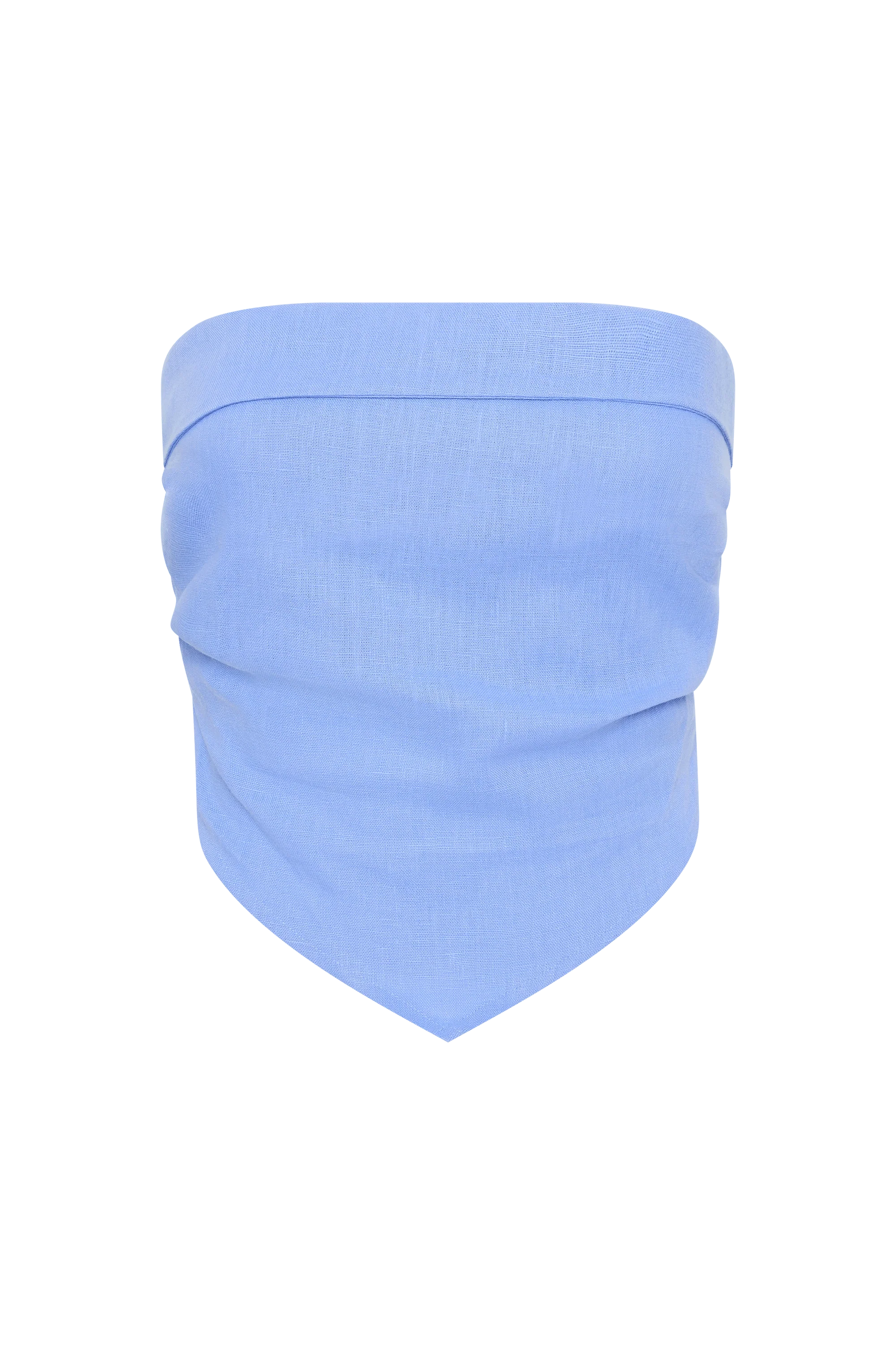 Antibes Strapless Top Mid Blue - Final Sale - Image 6