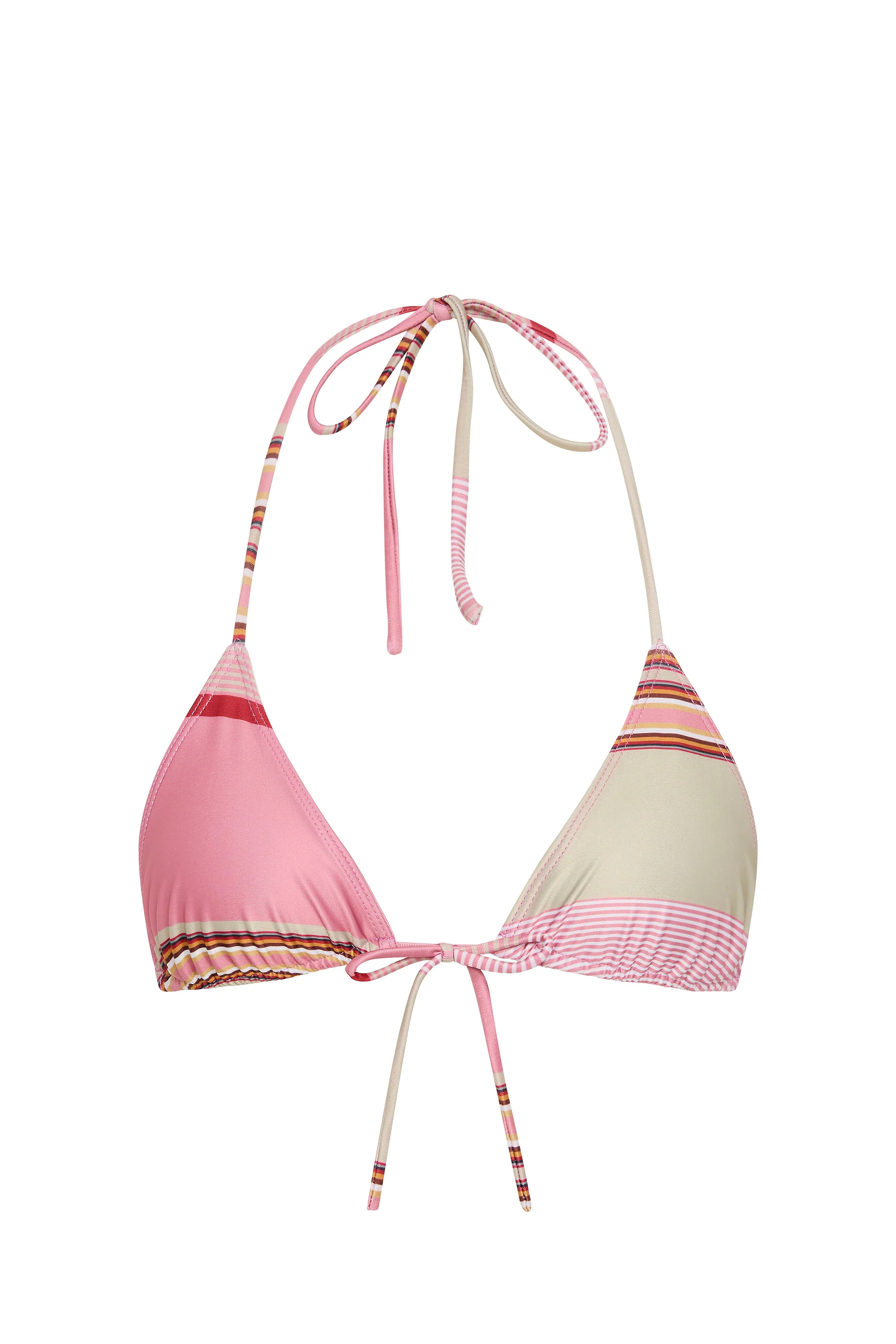 Arabella Bikini Top Barragan Stripe Dusty Mauve - Image 7