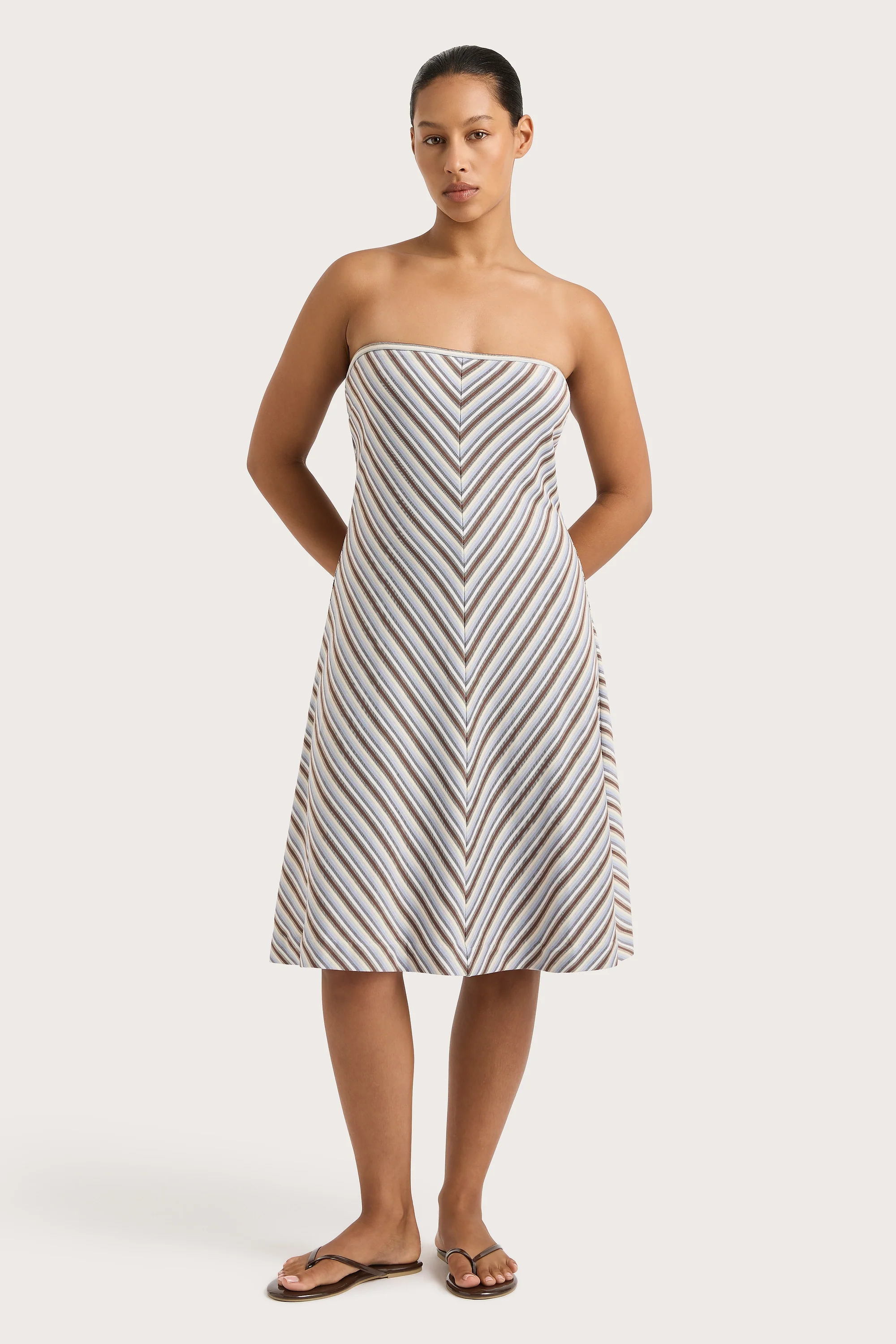 Arion Dress Blue Stripe - Final Sale - Image 5