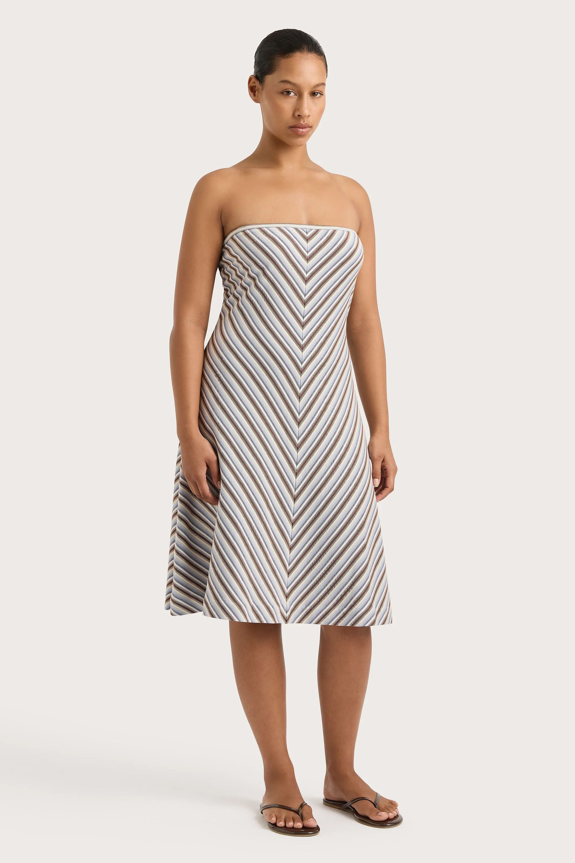 Arion Dress Blue Stripe - Final Sale - Image 9