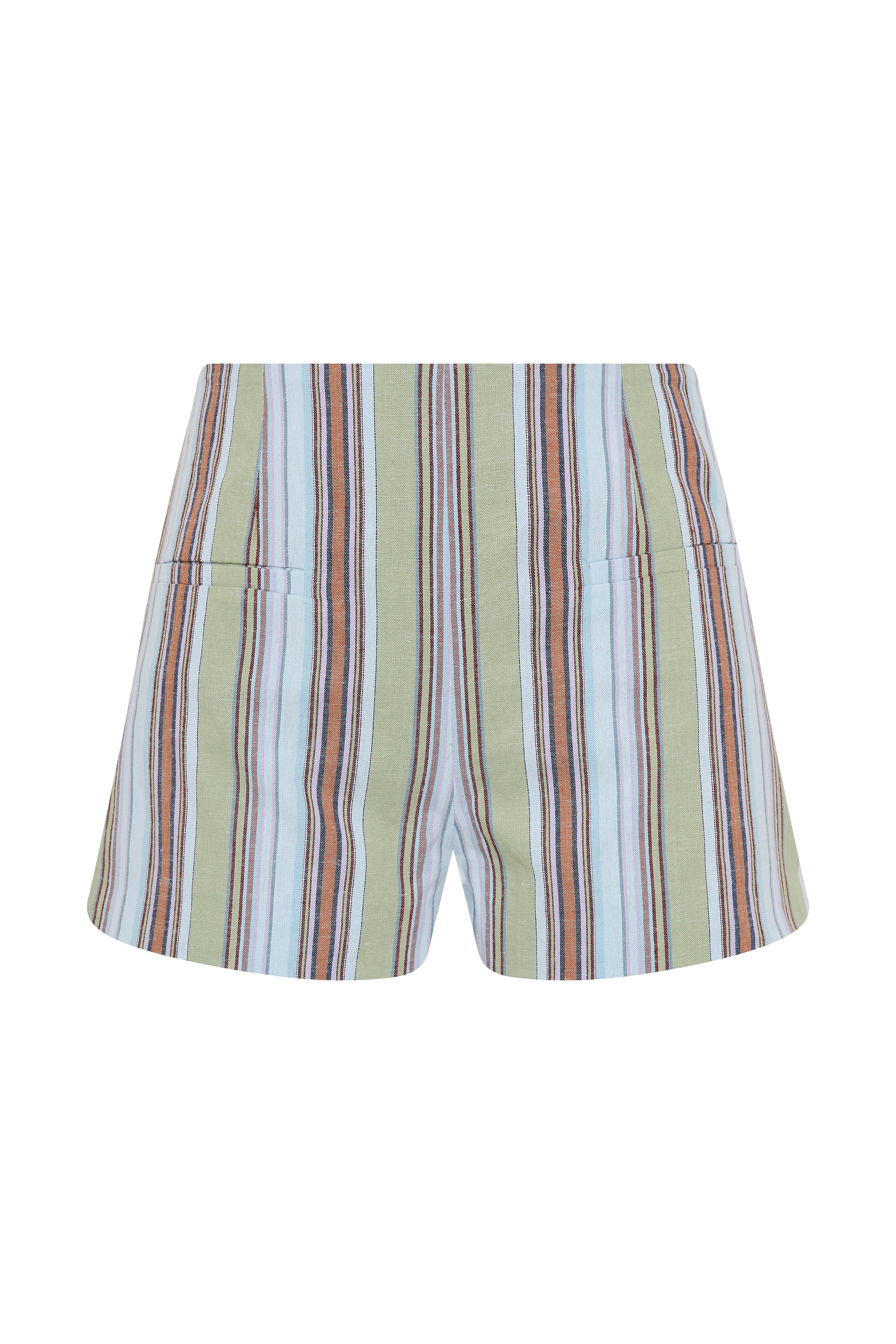 Aurora Mini Short Agua Stripe Blue - Image 6