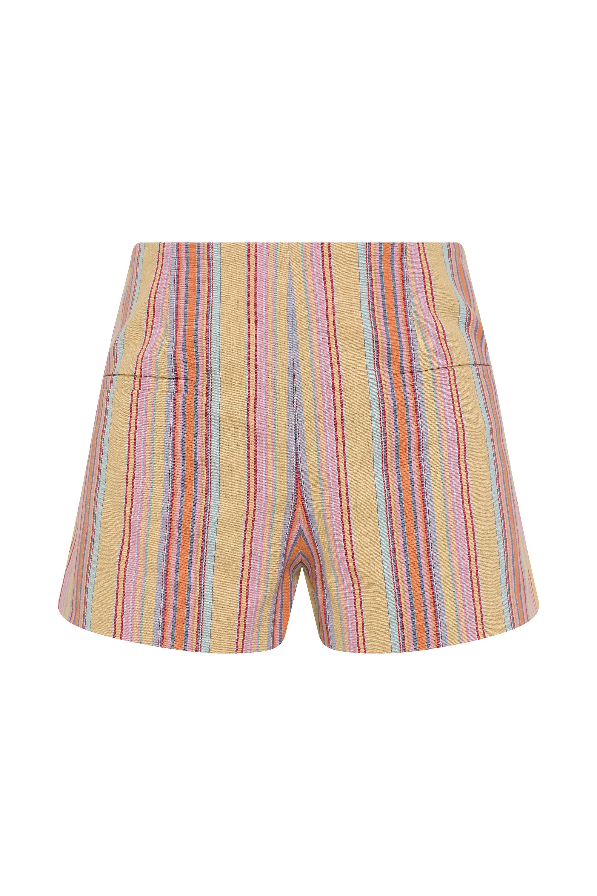 Aurora Mini Short Agua Stripe Mustard - Image 6