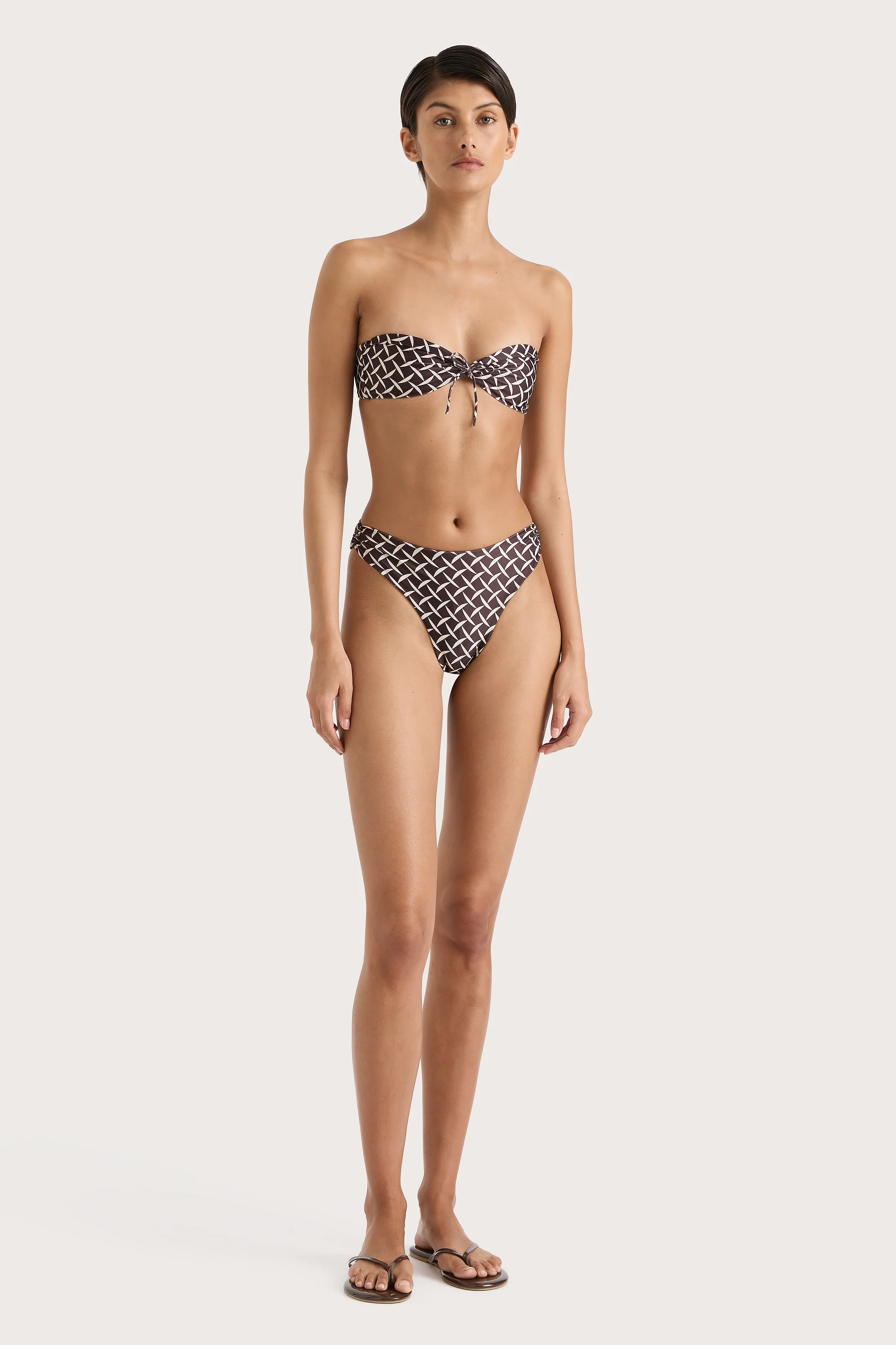 Bandol Bikini Top Espresso Geo - Final Sale
