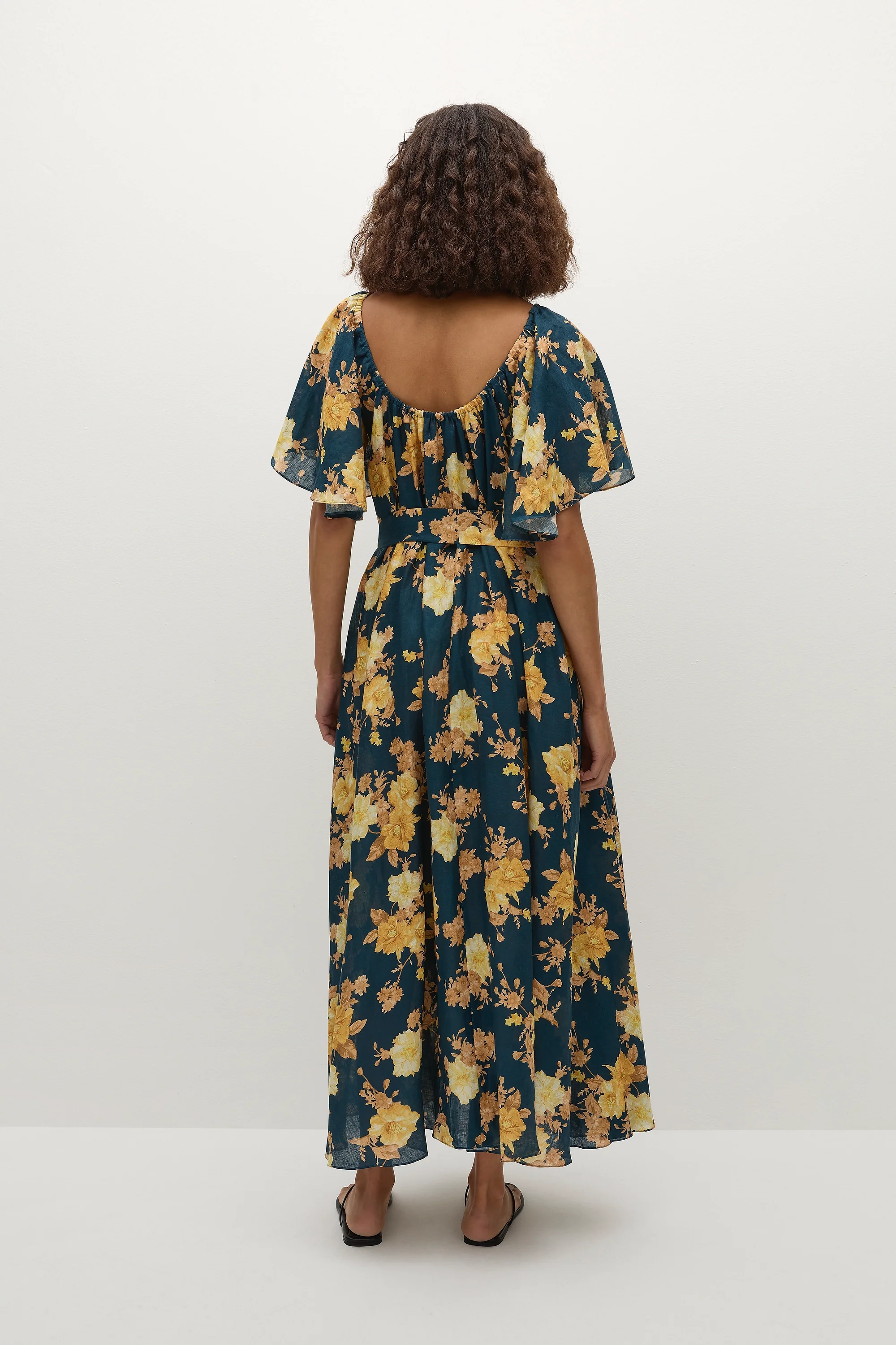 Belen Maxi Dress Nora Floral Navy - Final Sale - Image 4
