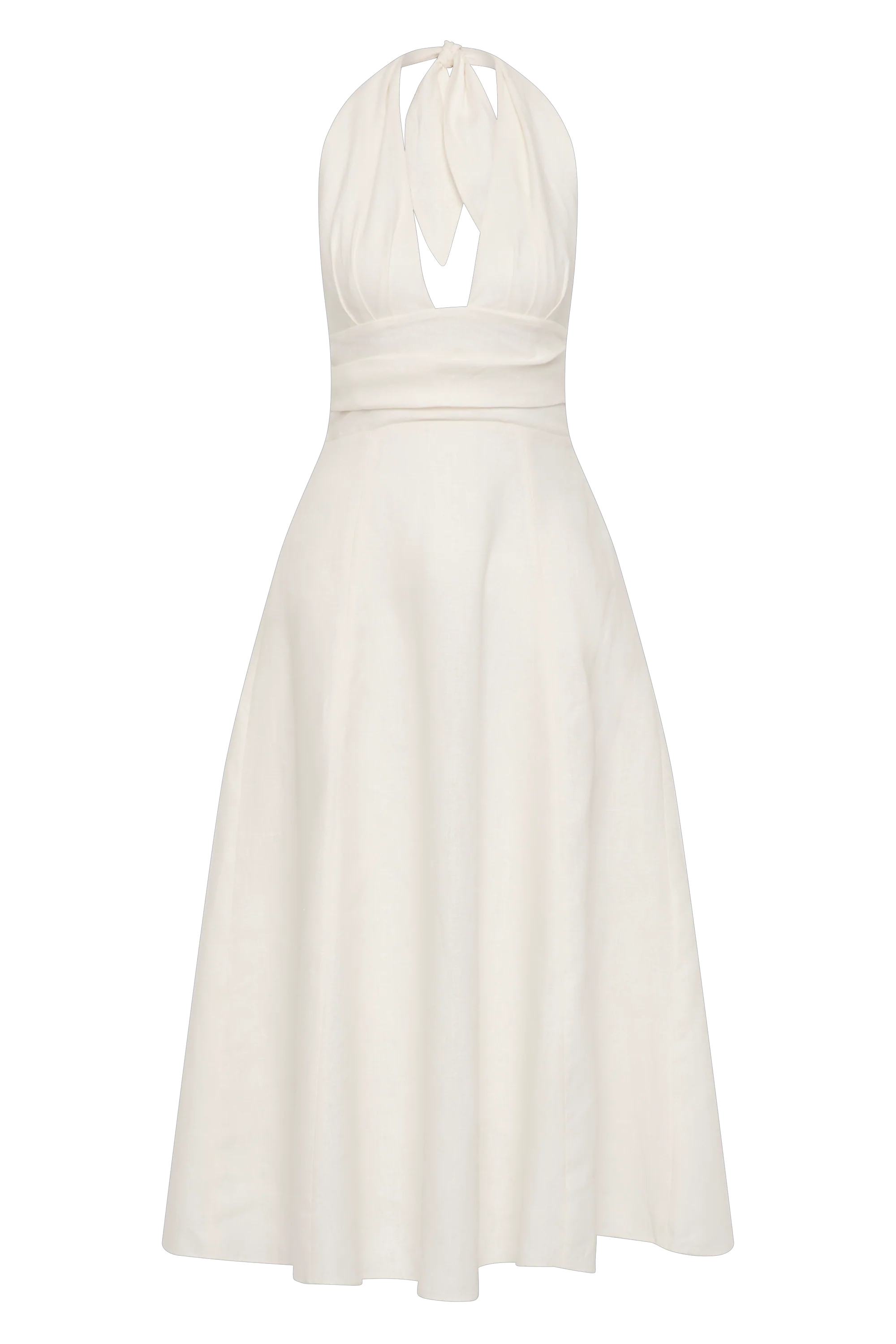 Bianca Midi Dress White - Image 10