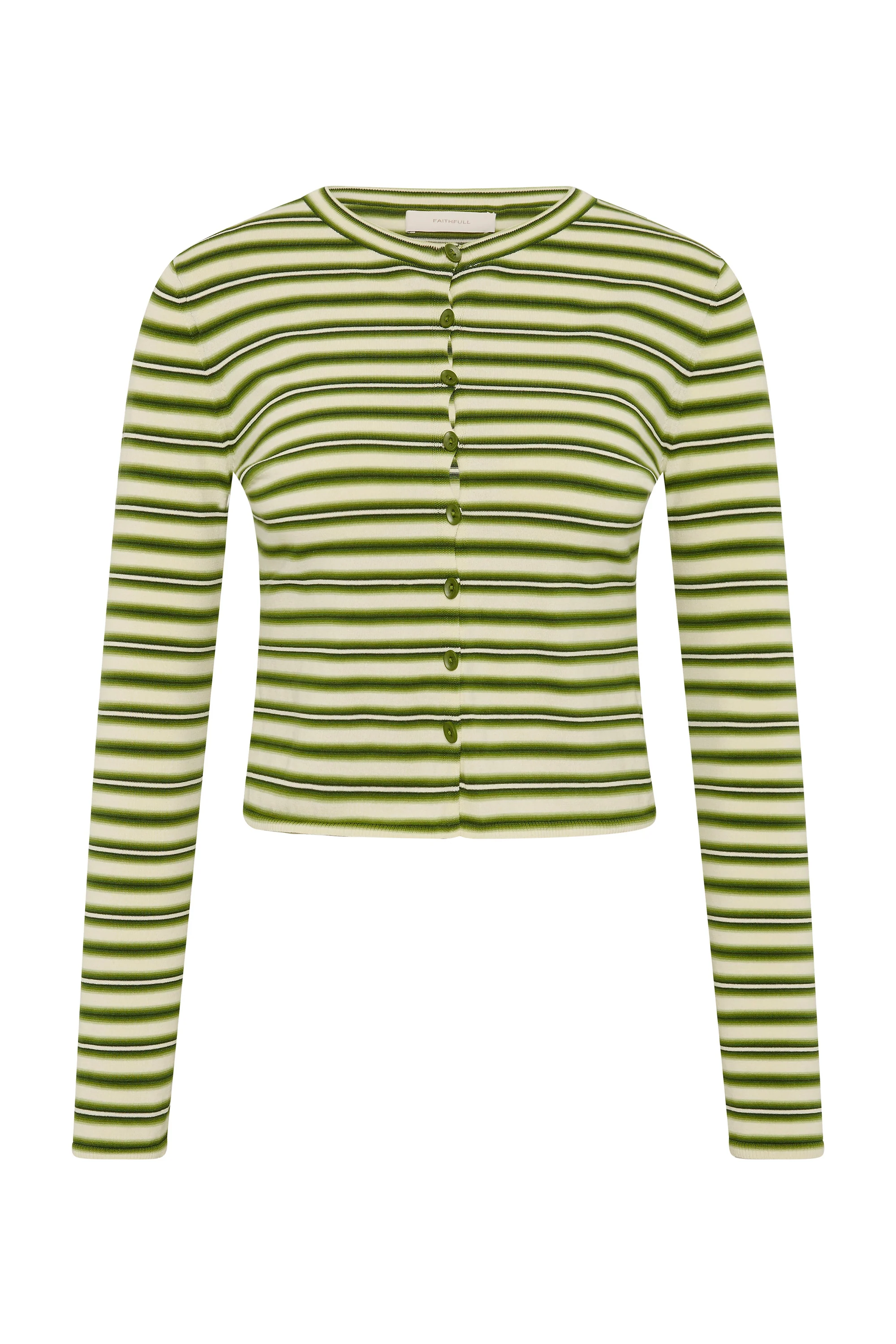 Cinta Cardigan Ombre Stripe Micro Juniper - Image 11