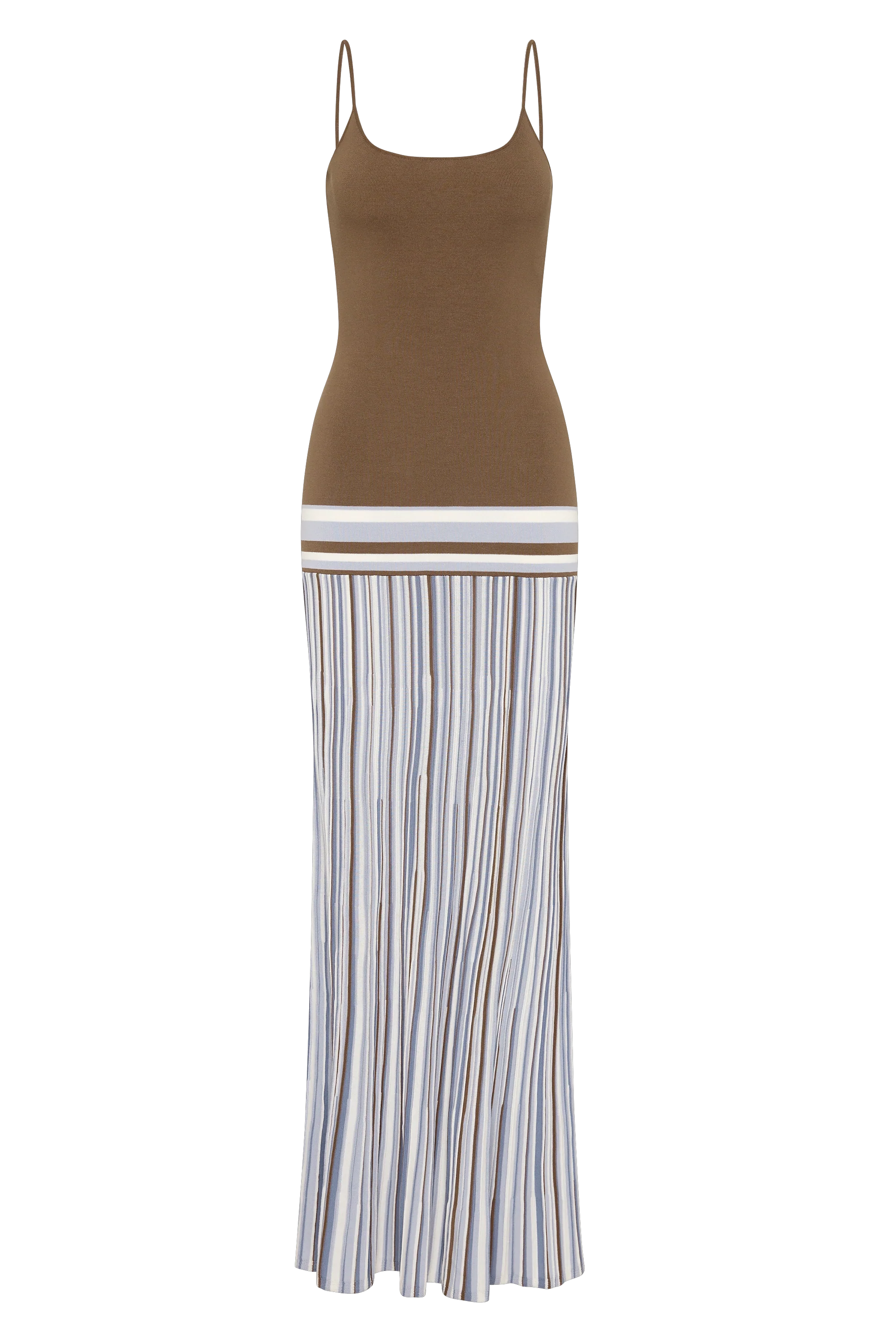 Citara Maxi Dress Pale Blue Stripe - Final Sale - Image 7