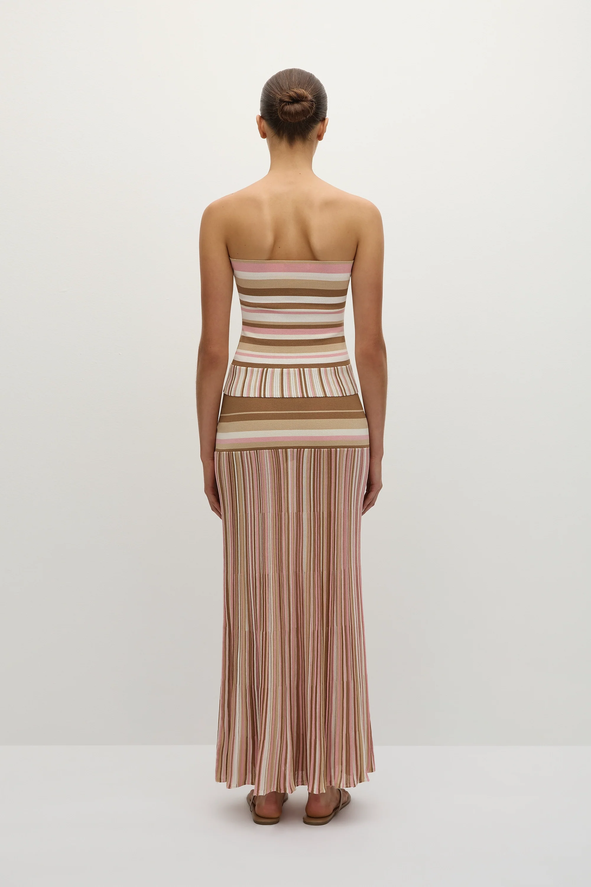 Citara Skirt Puce Sepia Stripe - Final Sale - Image 4