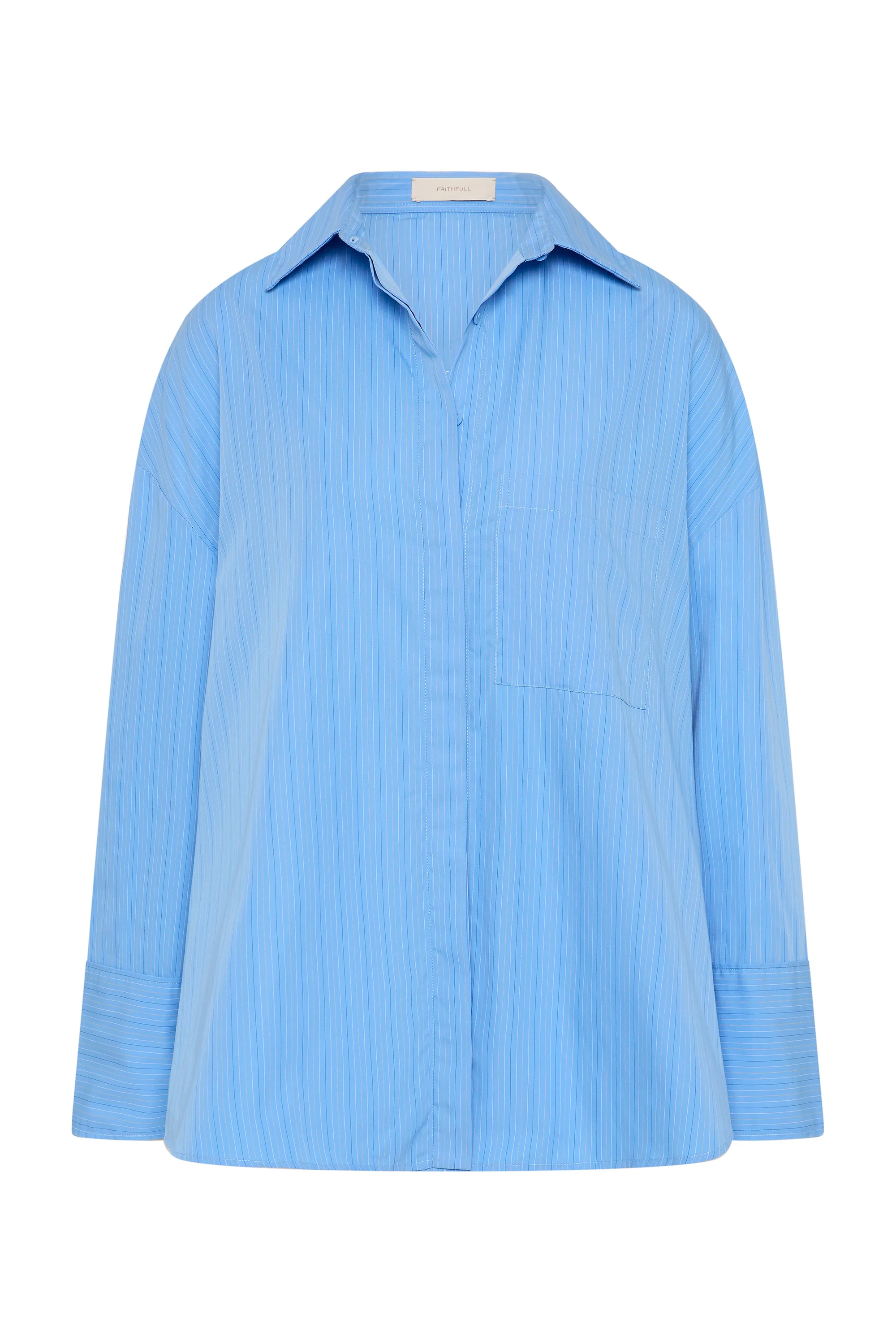 Clemente Shirt Mico Pinstripe Azul - Image 10