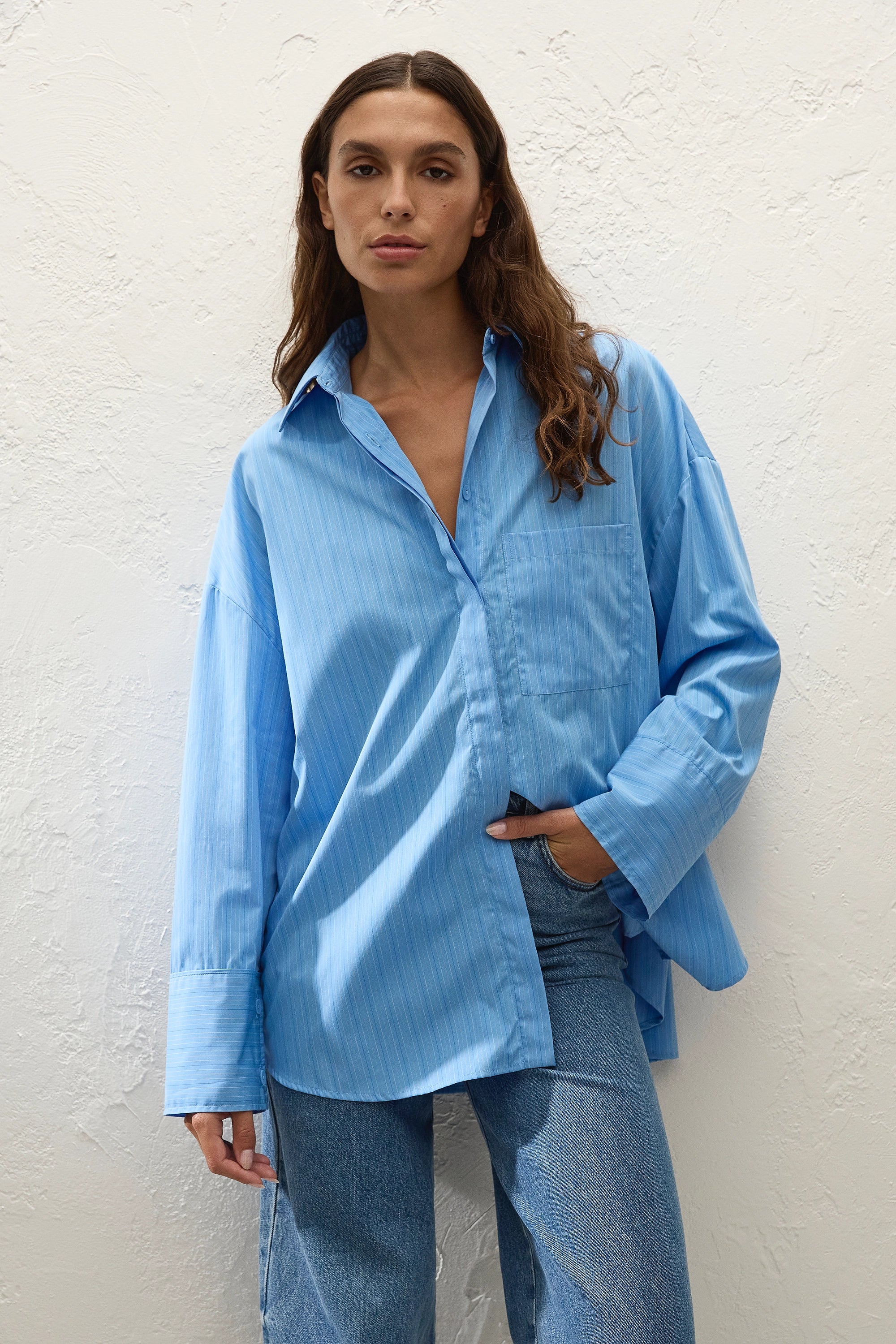 Clemente Shirt Mico Pinstripe Azul - Image 6