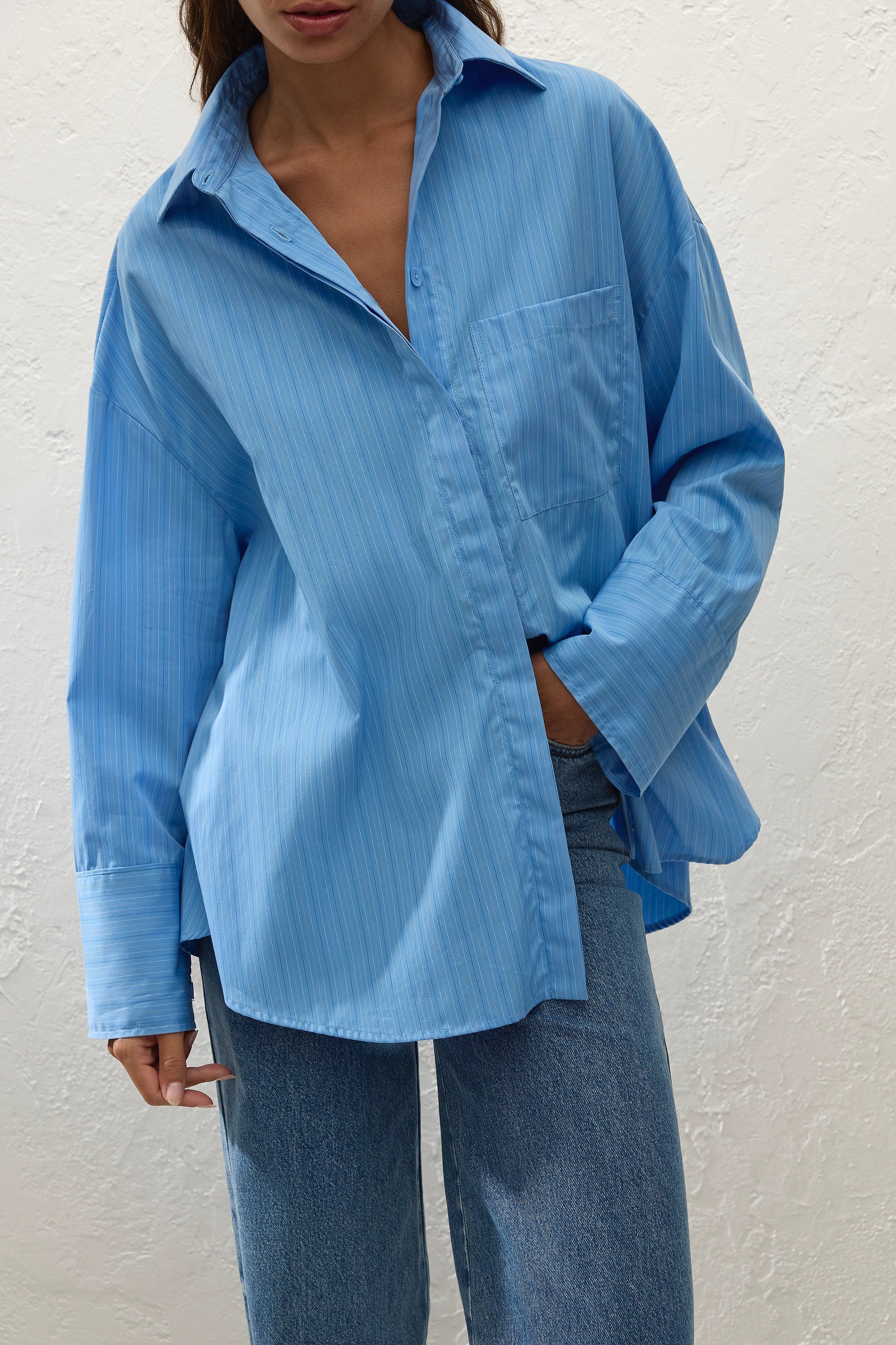 Clemente Shirt Mico Pinstripe Azul - Image 7