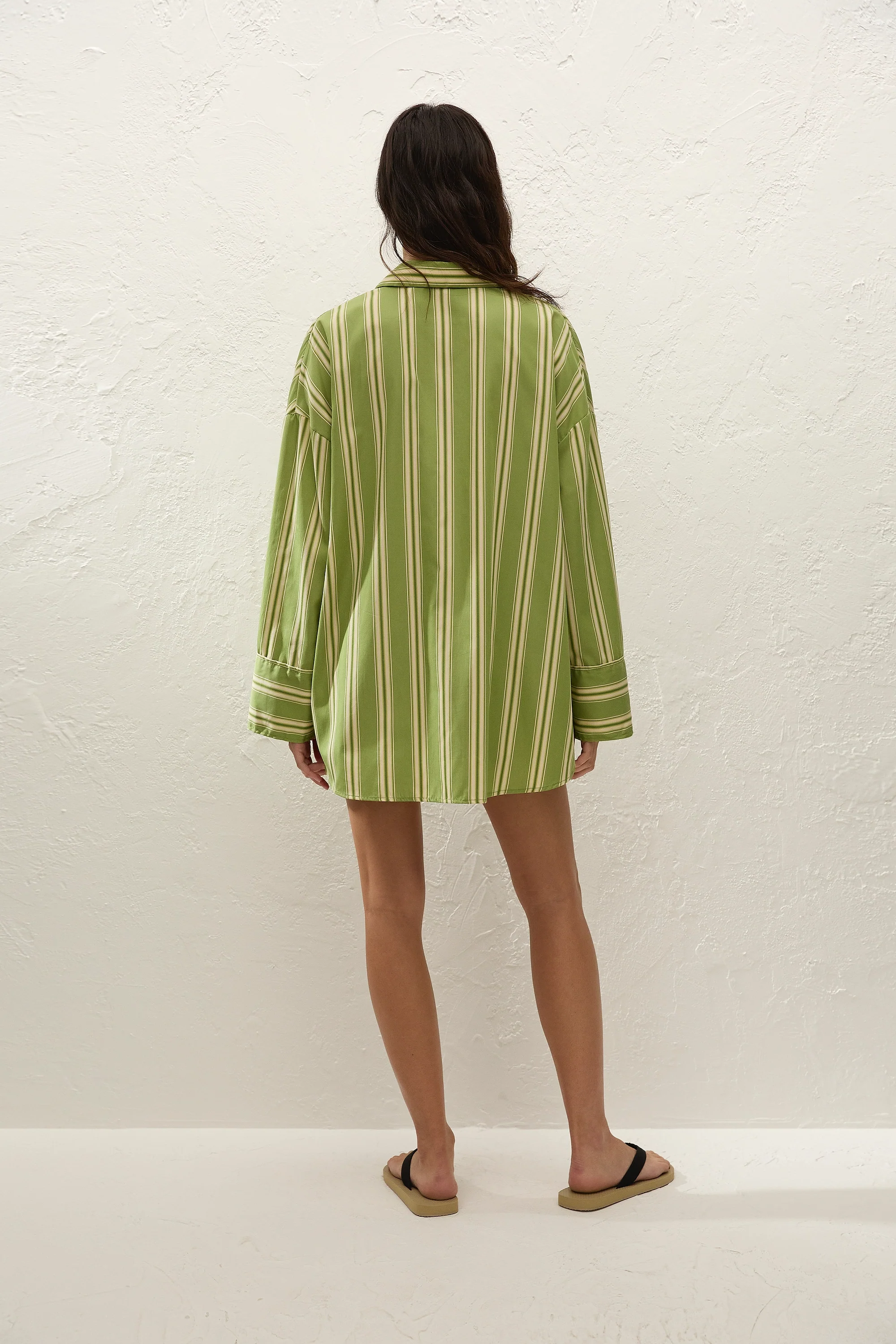 Clemente Shirt Ombre Stripe Juniper - Image 4