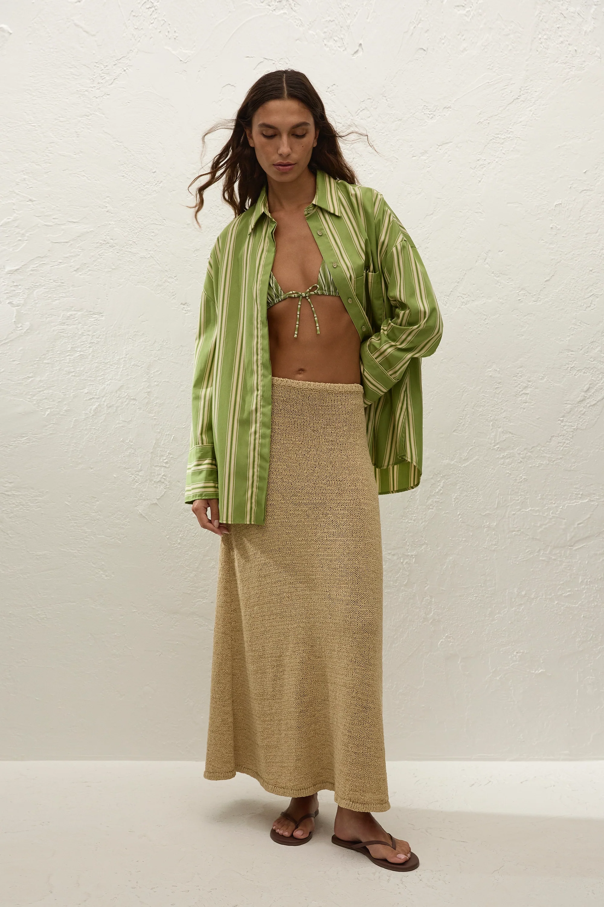 Clemente Shirt Ombre Stripe Juniper - Image 8