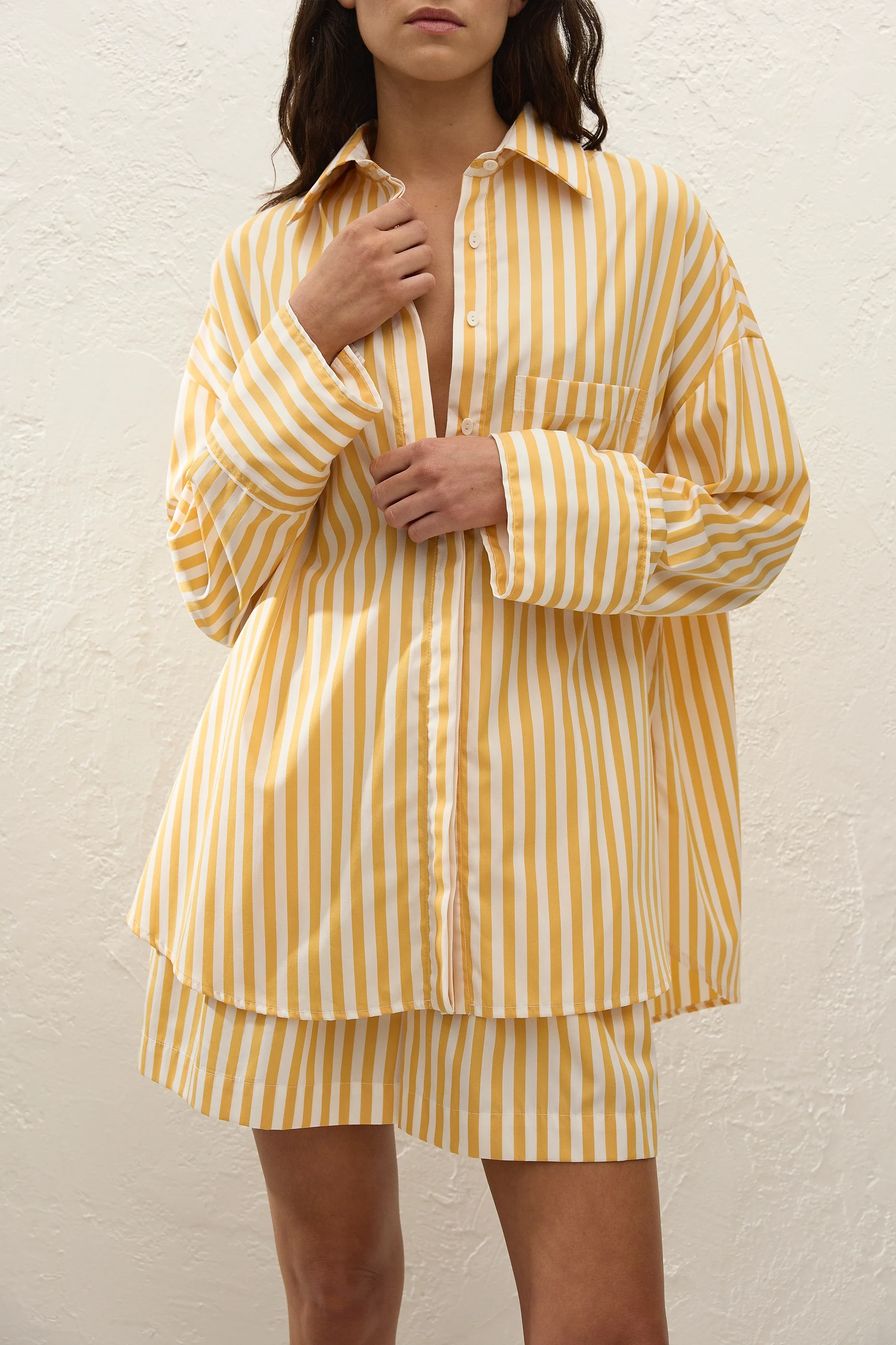 Clemente Shirt Orozco Stripe Mustard