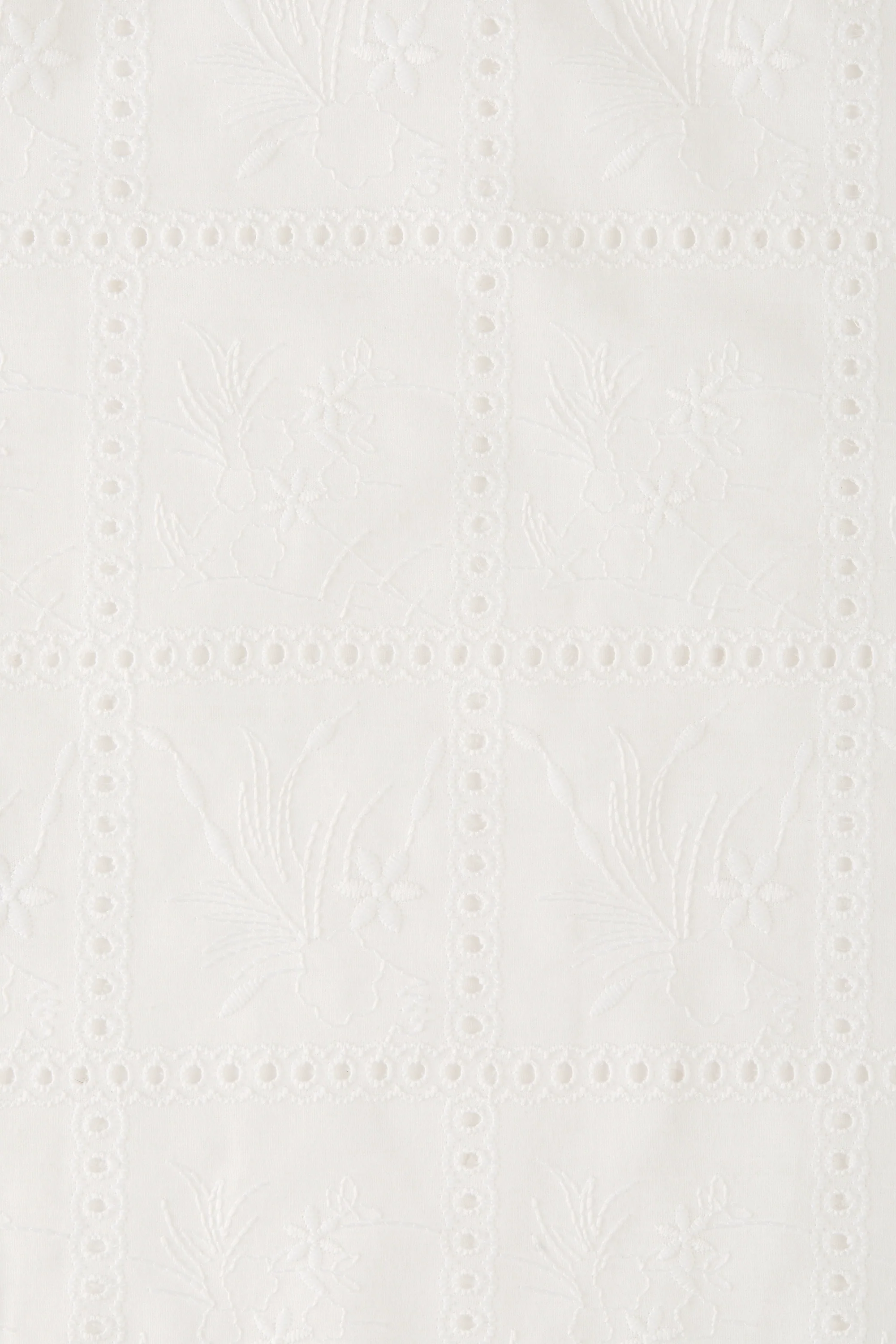 Clementina Head Scarf Handkerchief Broderie White - Image 5