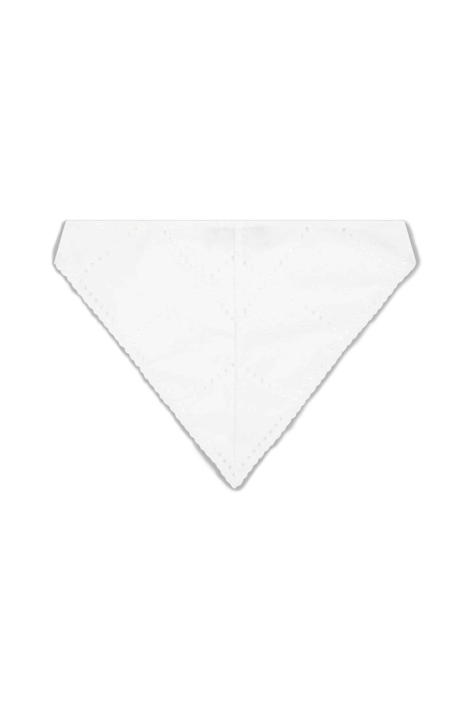 Clementina Head Scarf Handkerchief Broderie White - Image 7