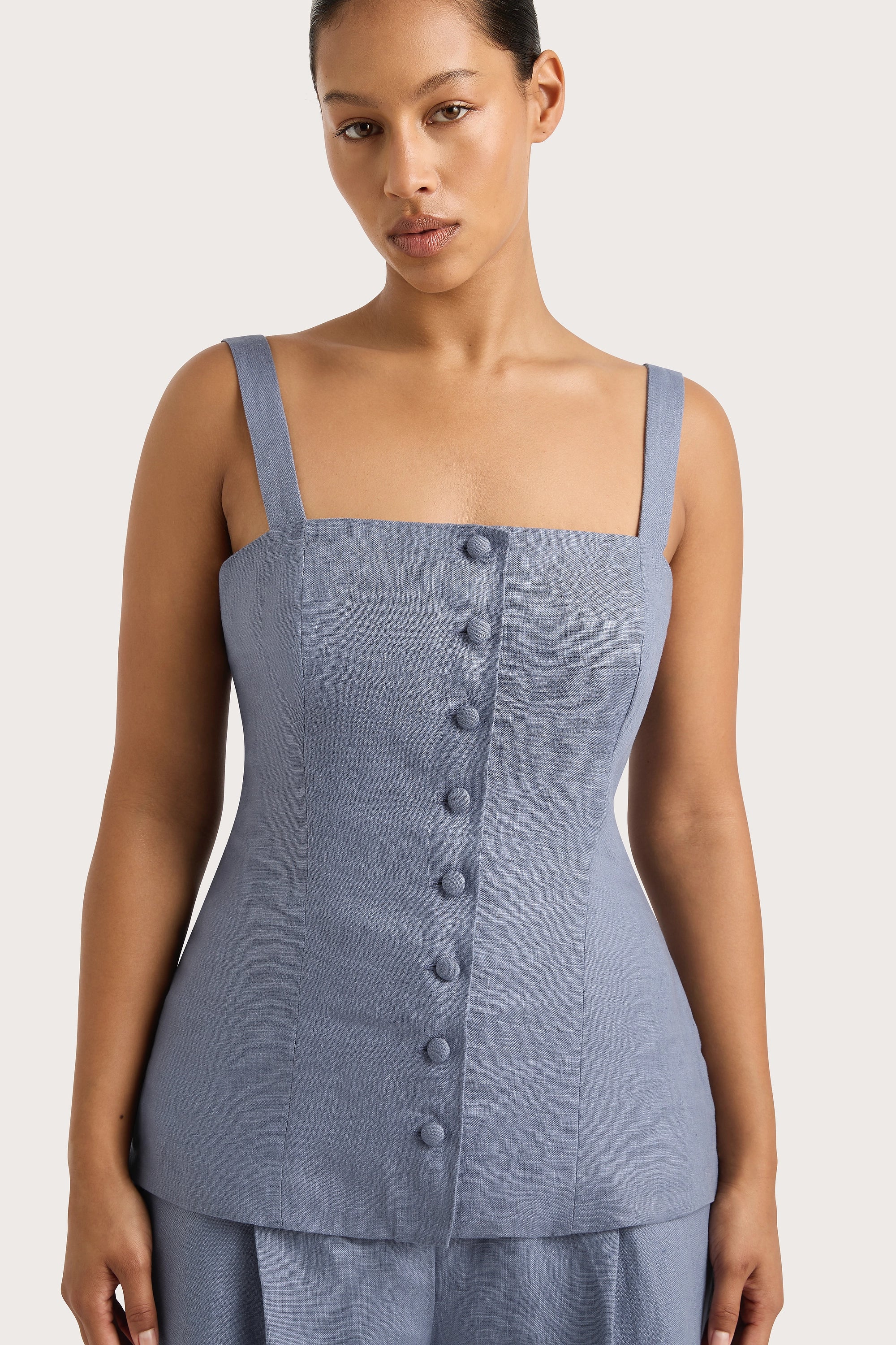Corbiere Vest Cornflower Blue - Final Sale - Image 5