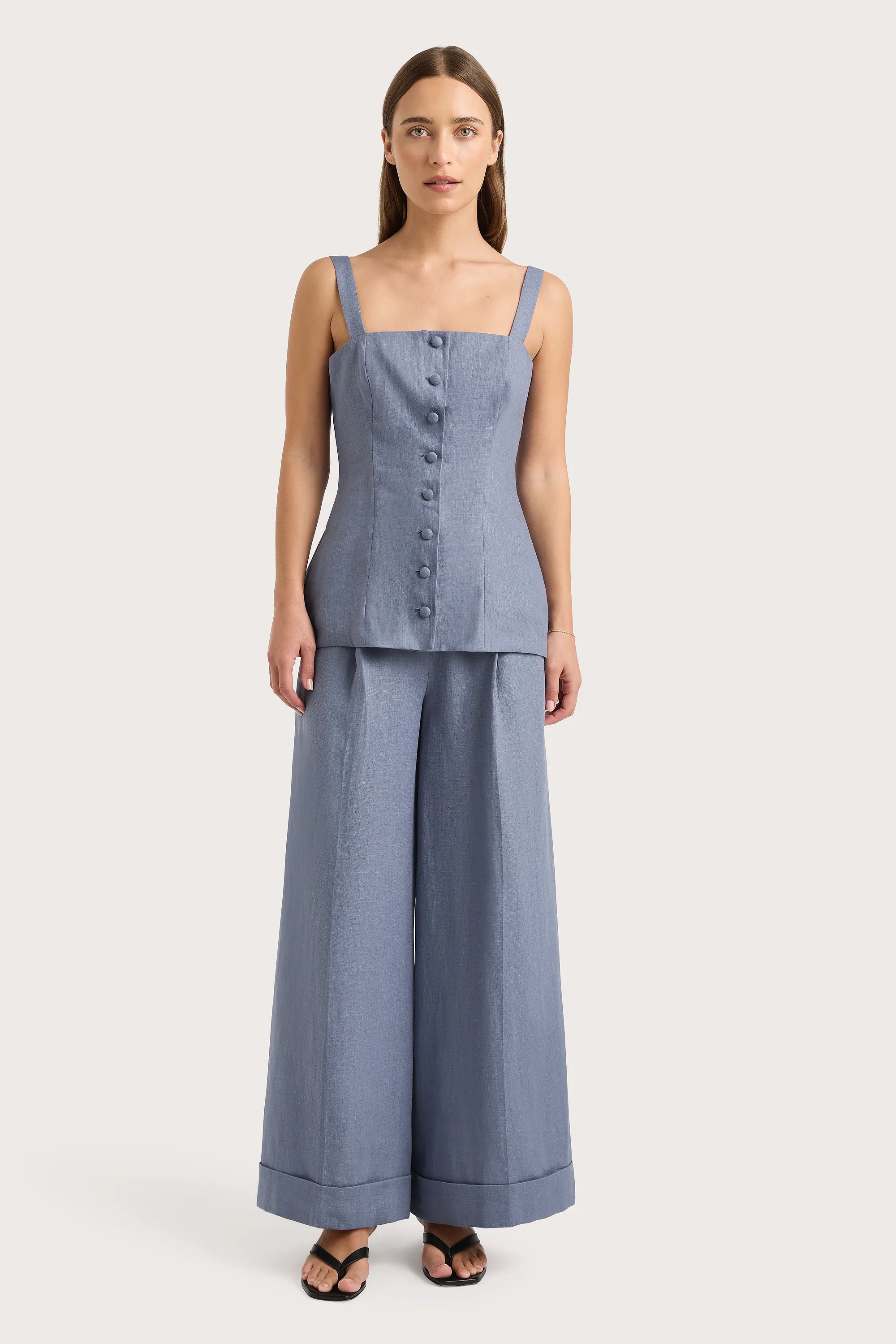 Corbiere Vest Cornflower Blue - Final Sale - Image 7