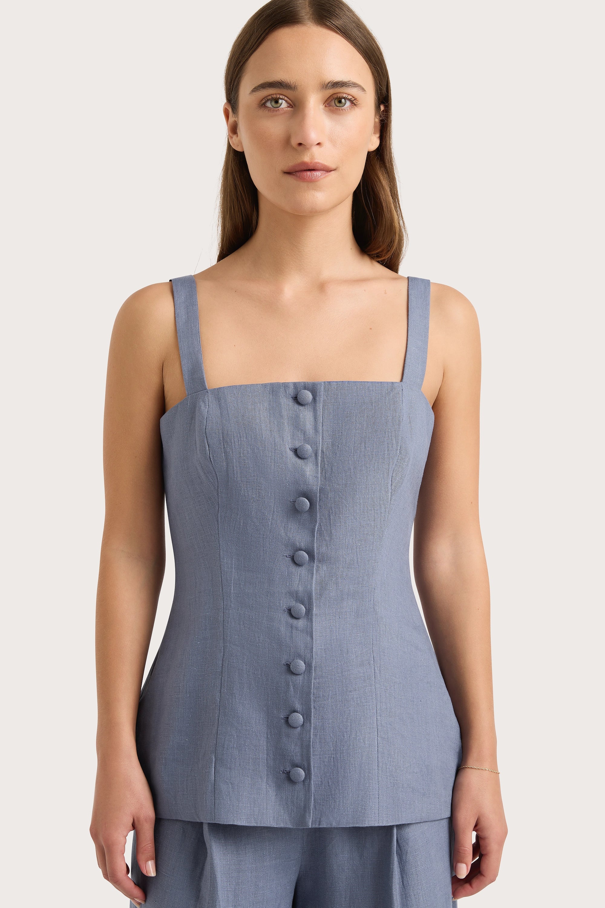 Corbiere Vest Cornflower Blue - Final Sale - Image 8