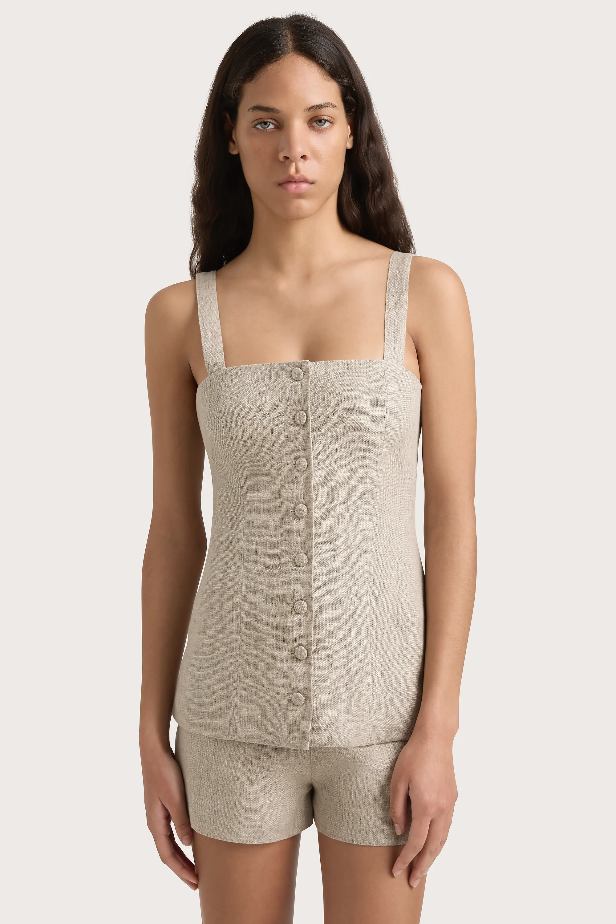 Corbiere Vest Oatmeal - Final Sale - Image 3