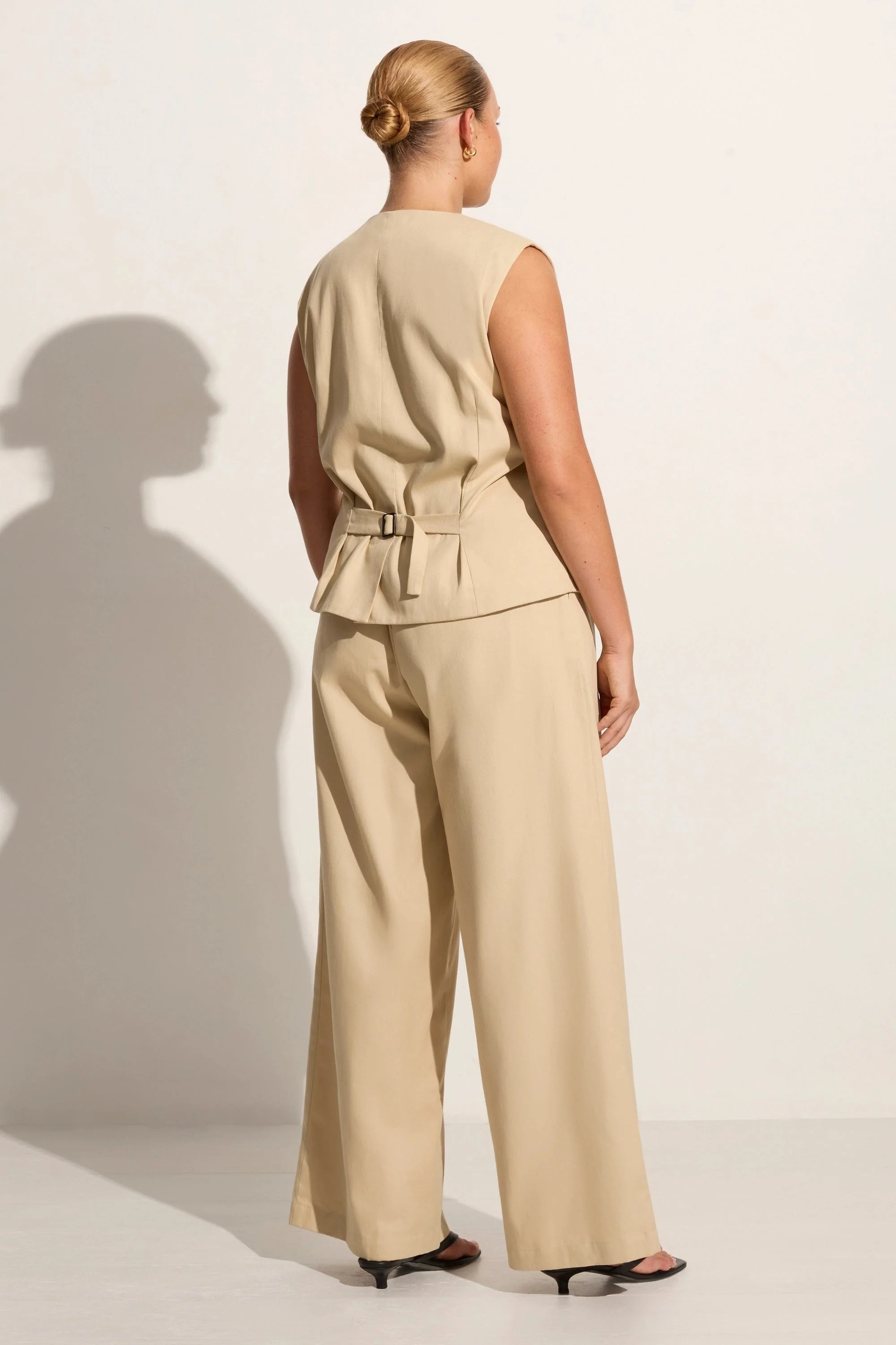 Delfina Vest Bleached Sand - Final Sale - Image 8