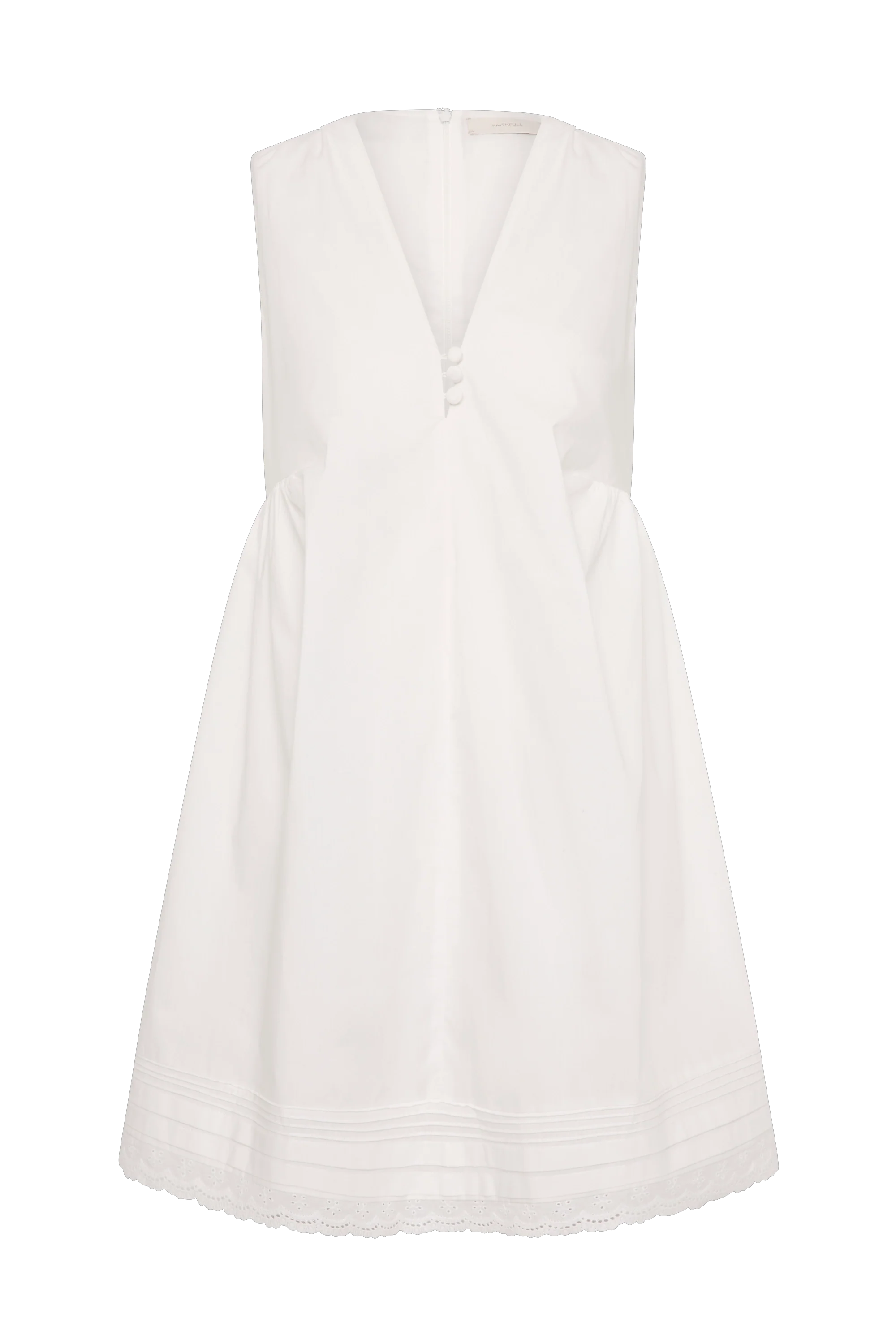 Dion Mini Dress Fiore Lace White - Image 6