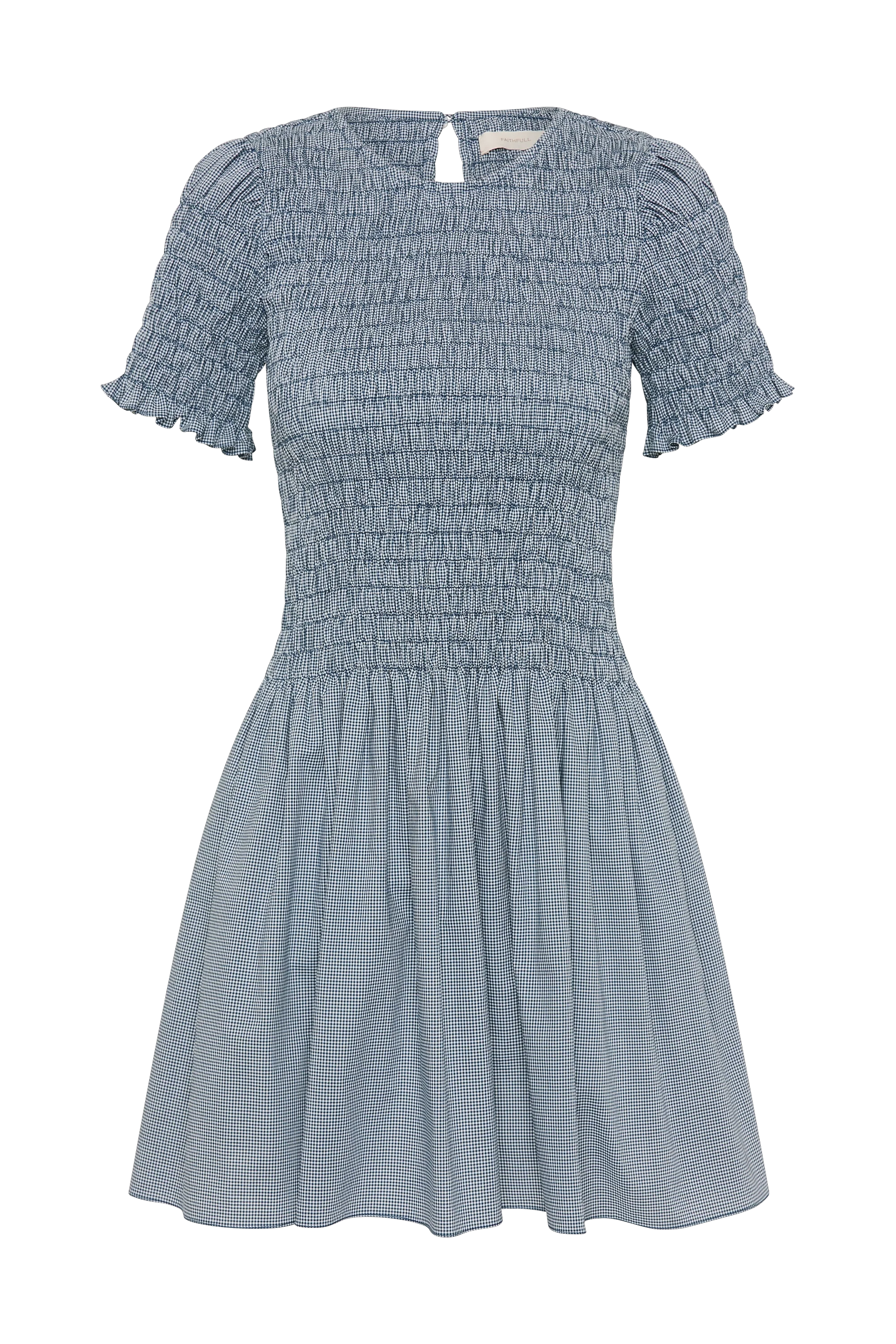 Edda Mini Dress Hanne Gingham Vintage Navy - Final Sale - Image 6