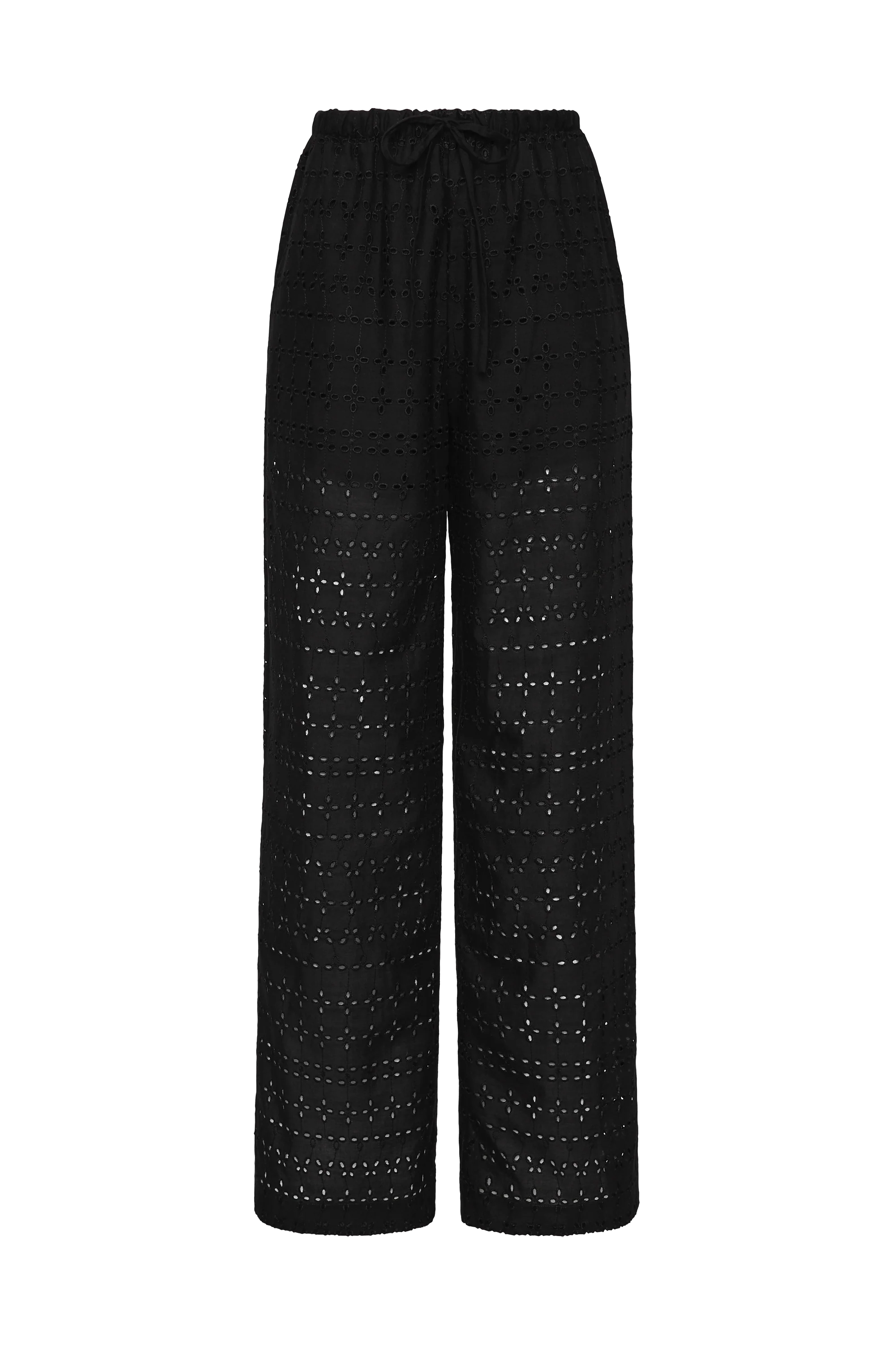 Ella Pant Agnes Broderie Anglaise Black - Final Sale - Image 7