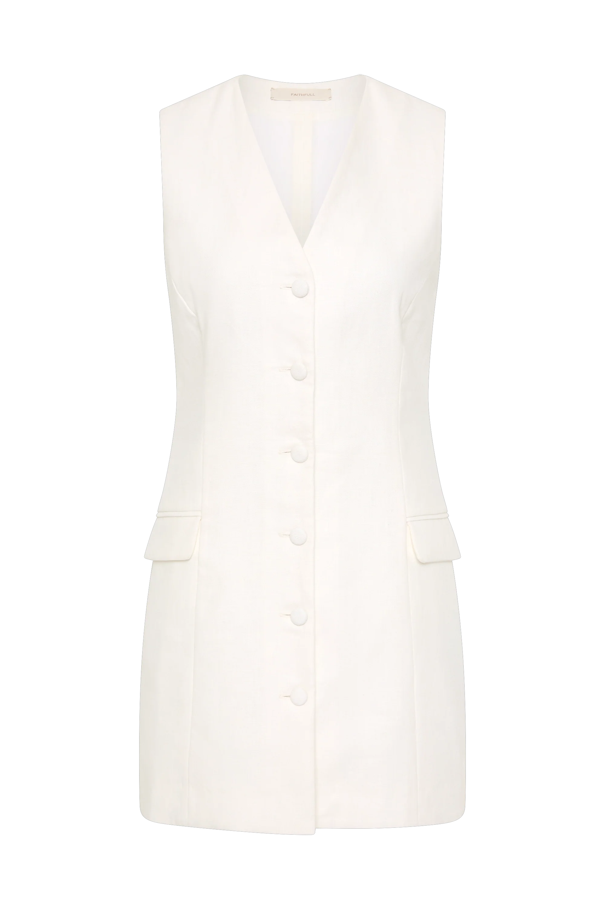 Eloise Mini Dress White - Final Sale - Image 7