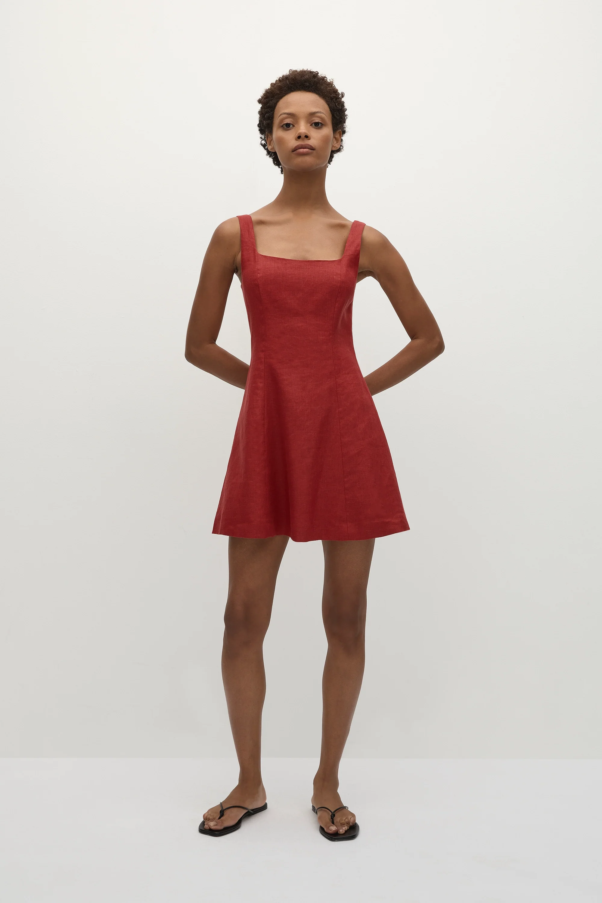 Felice Mini Dress Deep Red - Final Sale