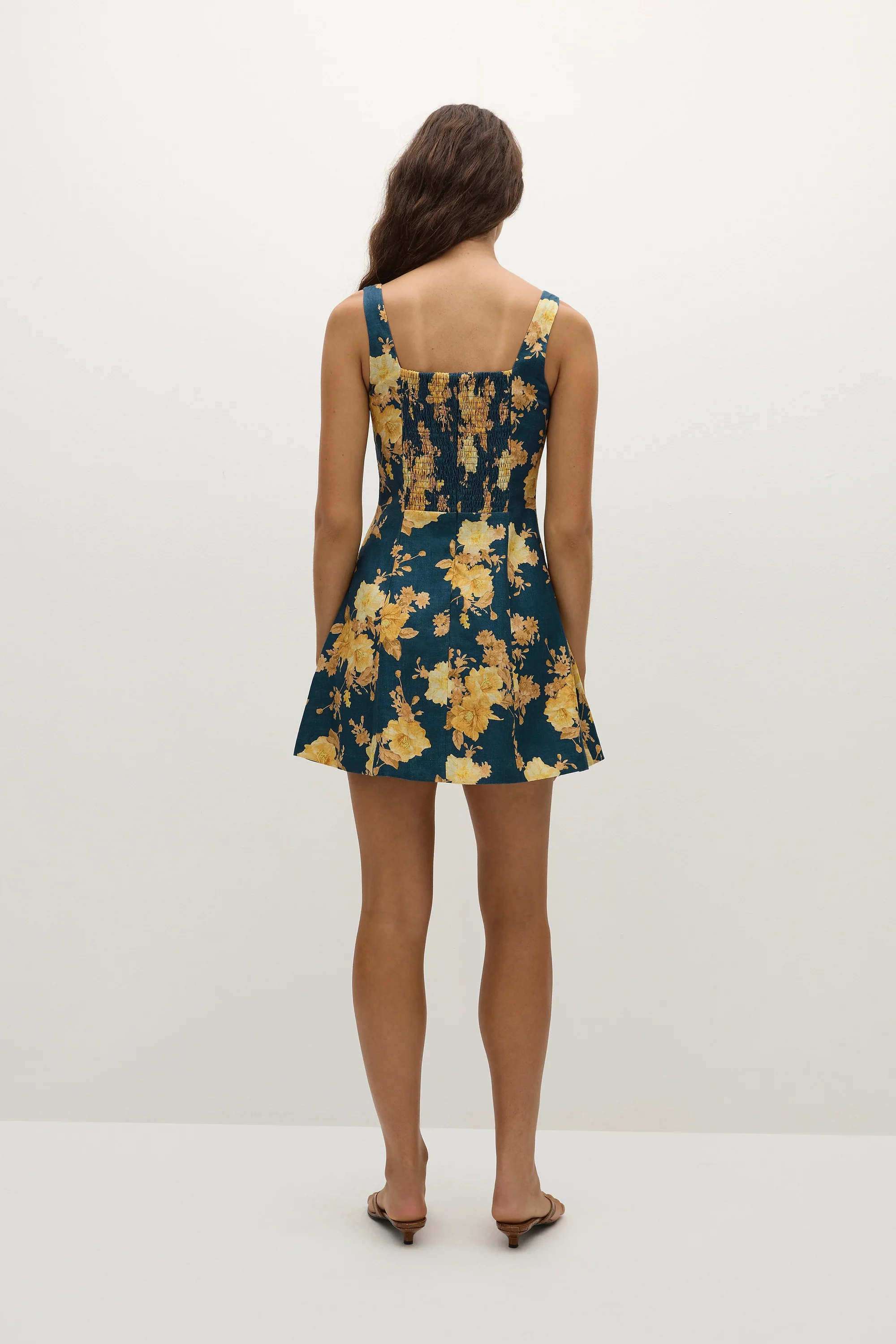 Felice Mini Dress Nora Floral Navy - Final Sale - Image 4