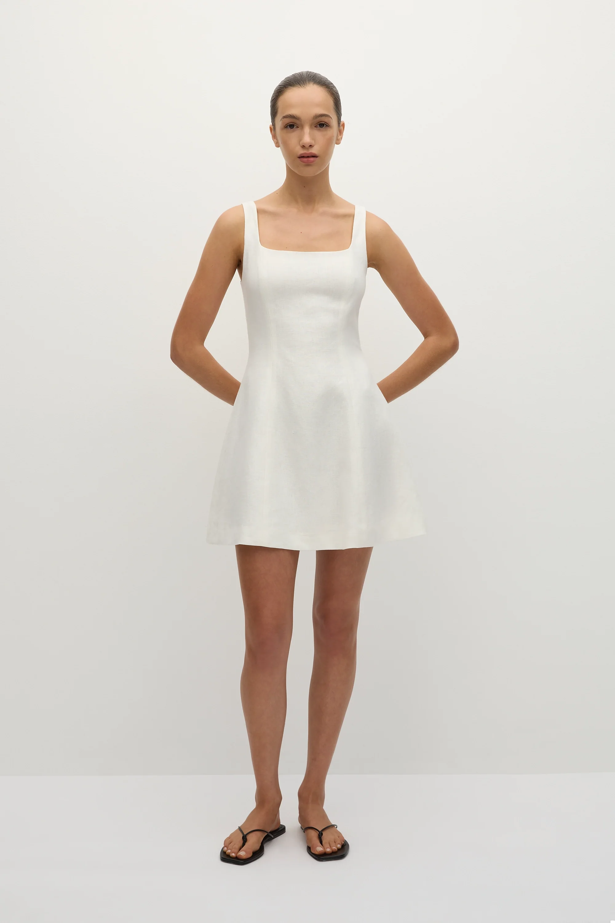 Felice Mini Dress White - Final Sale