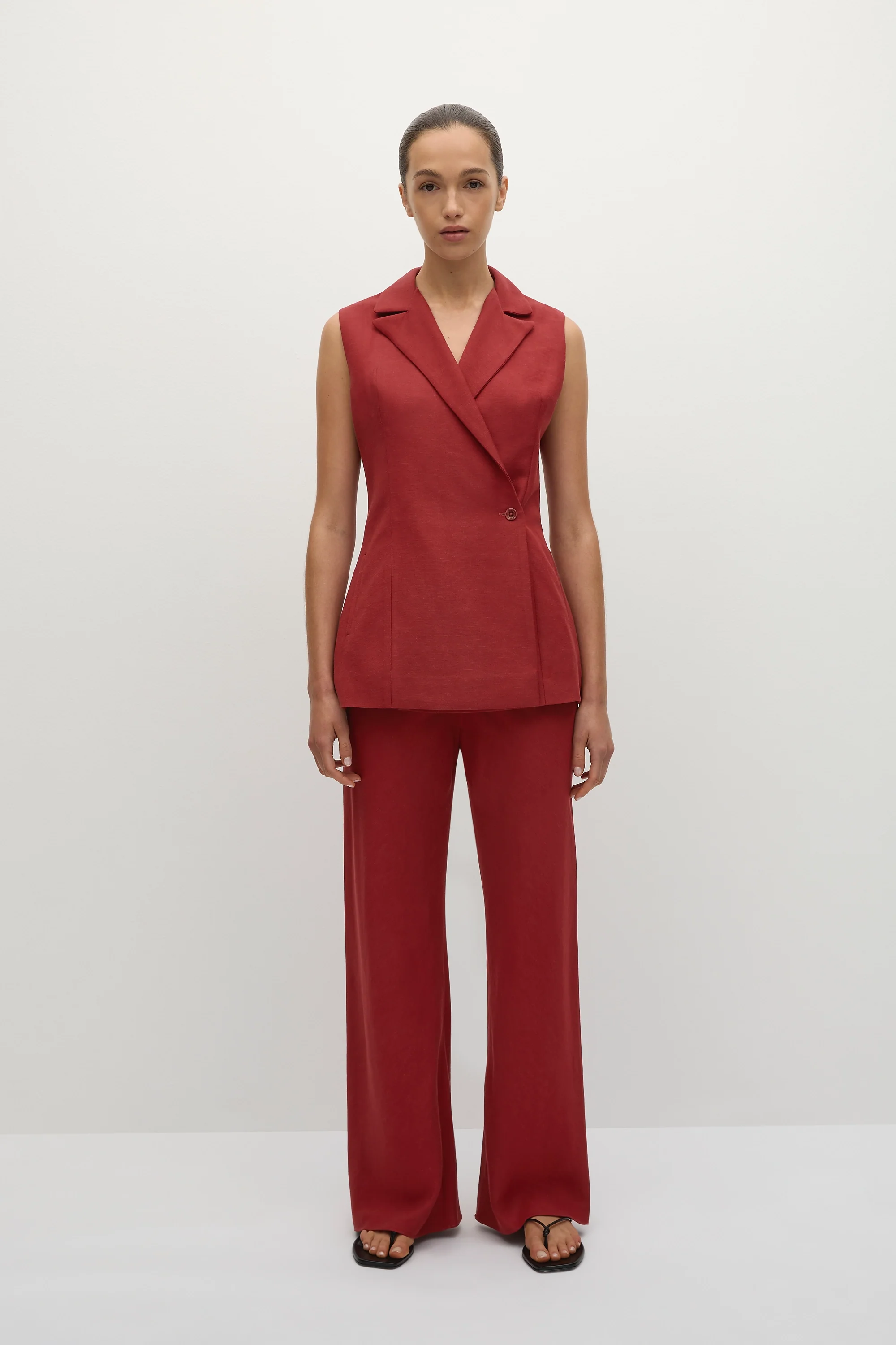 Florine Pant Deep Red - Final Sale