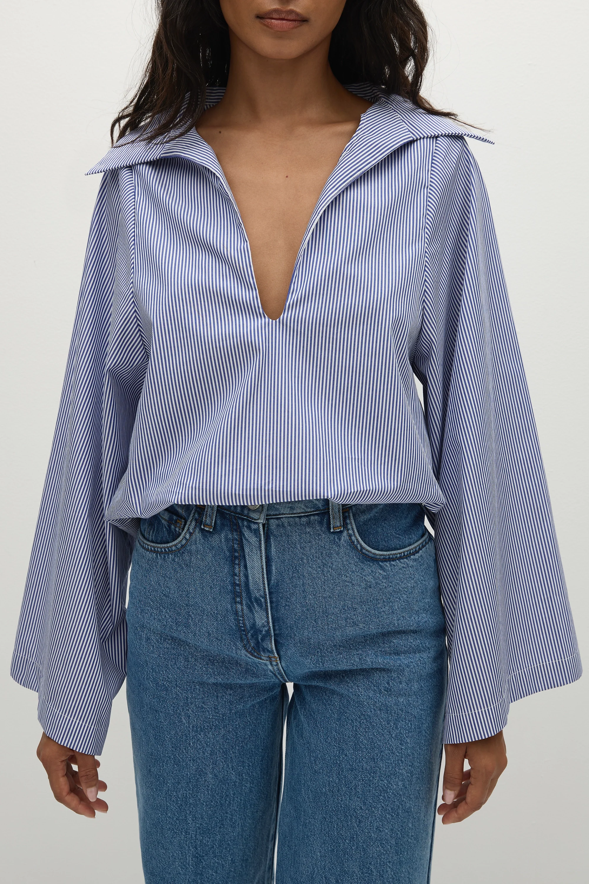 Gaia Top Helle Stripe Vintage Navy - Final Sale - Image 4