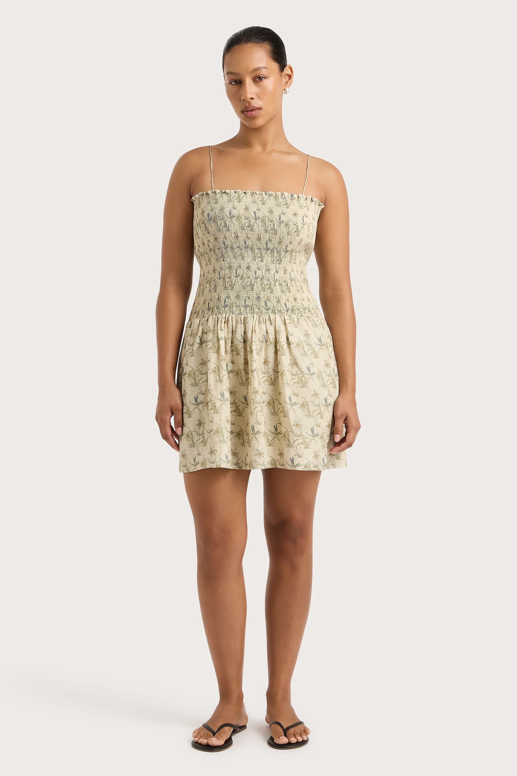 Geriba Mini Dress Daffodil Cream - Final Sale