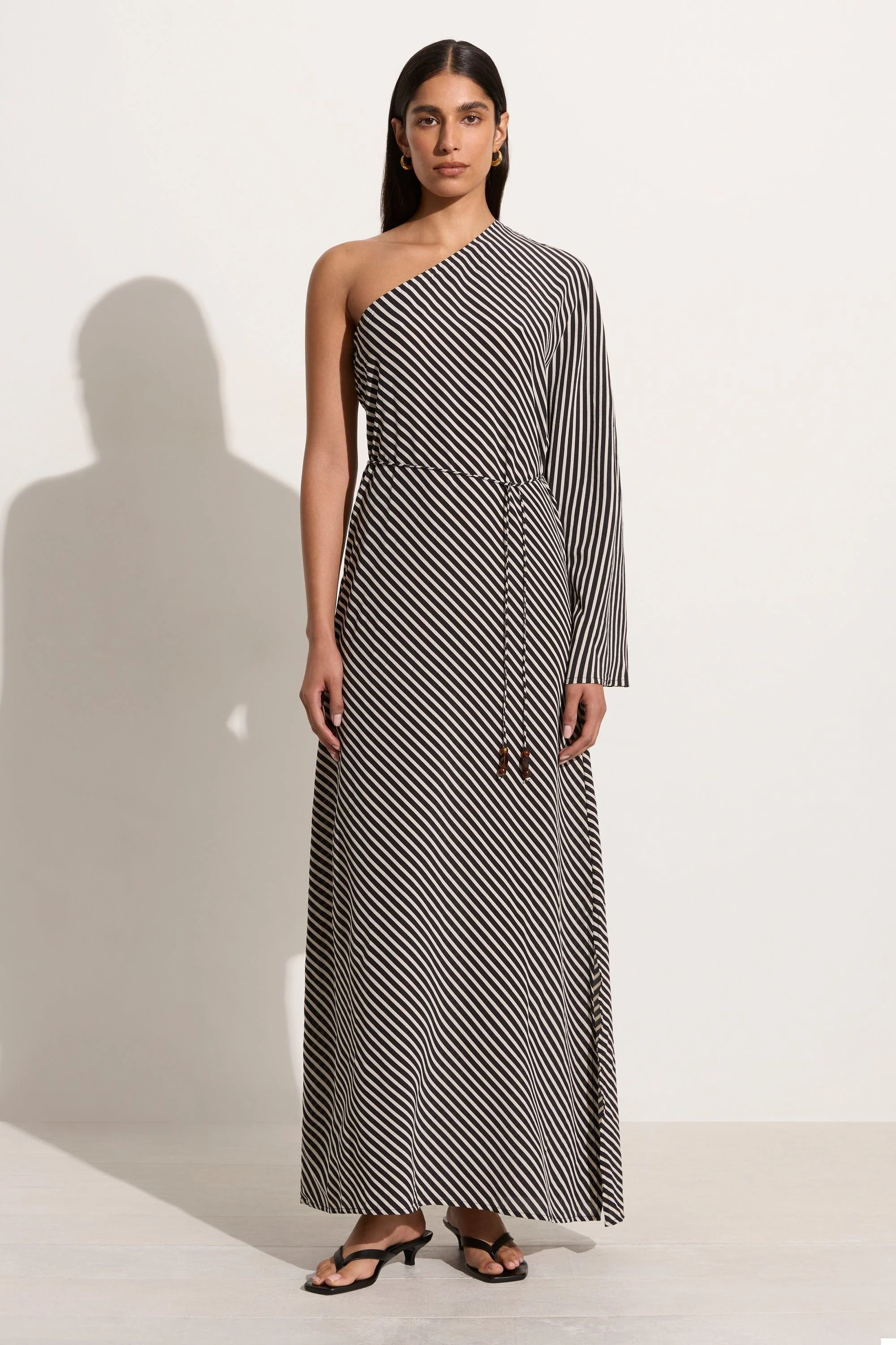Gino Maxi Dress Toscano Stripe Black - Final Sale - Image 5