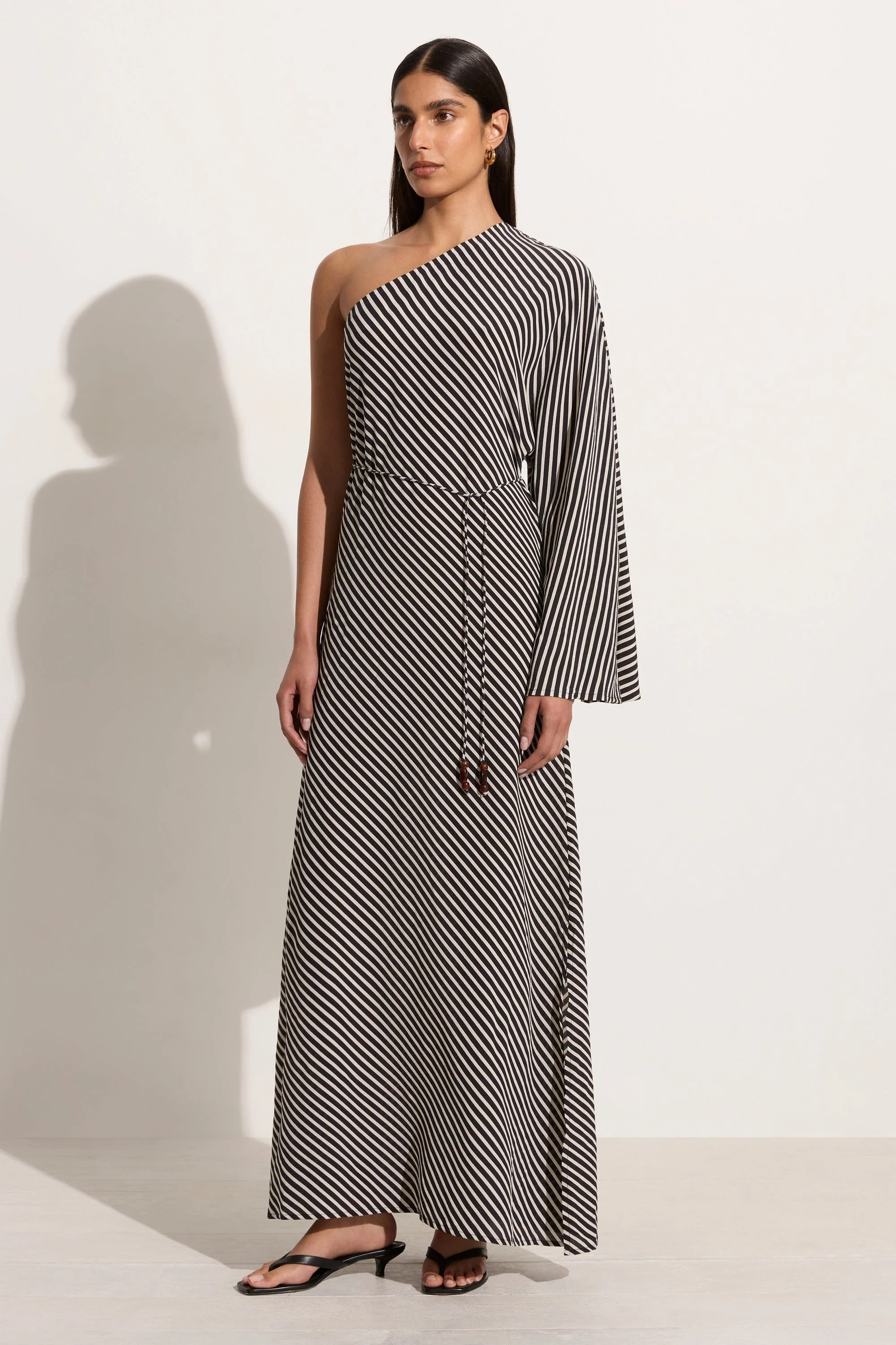 Gino Maxi Dress Toscano Stripe Black - Final Sale - Image 6