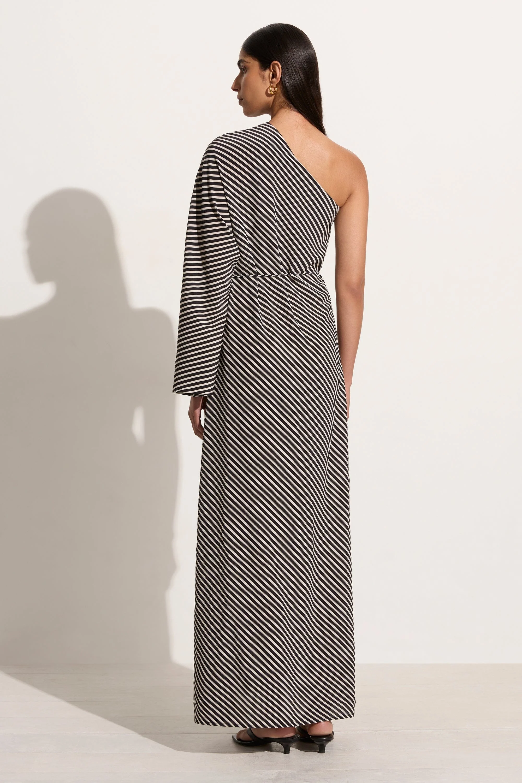 Gino Maxi Dress Toscano Stripe Black - Final Sale - Image 8