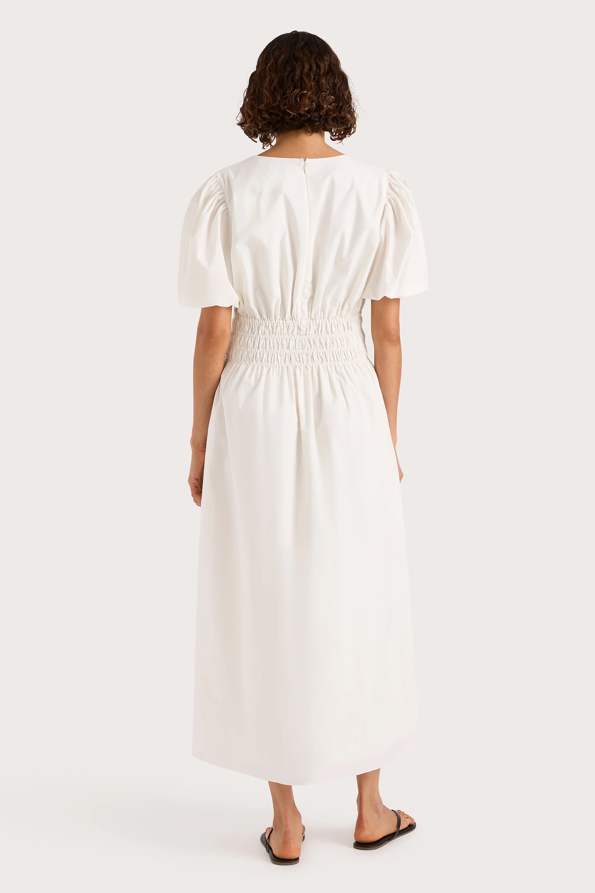 Grace Midi Dress White - Image 4