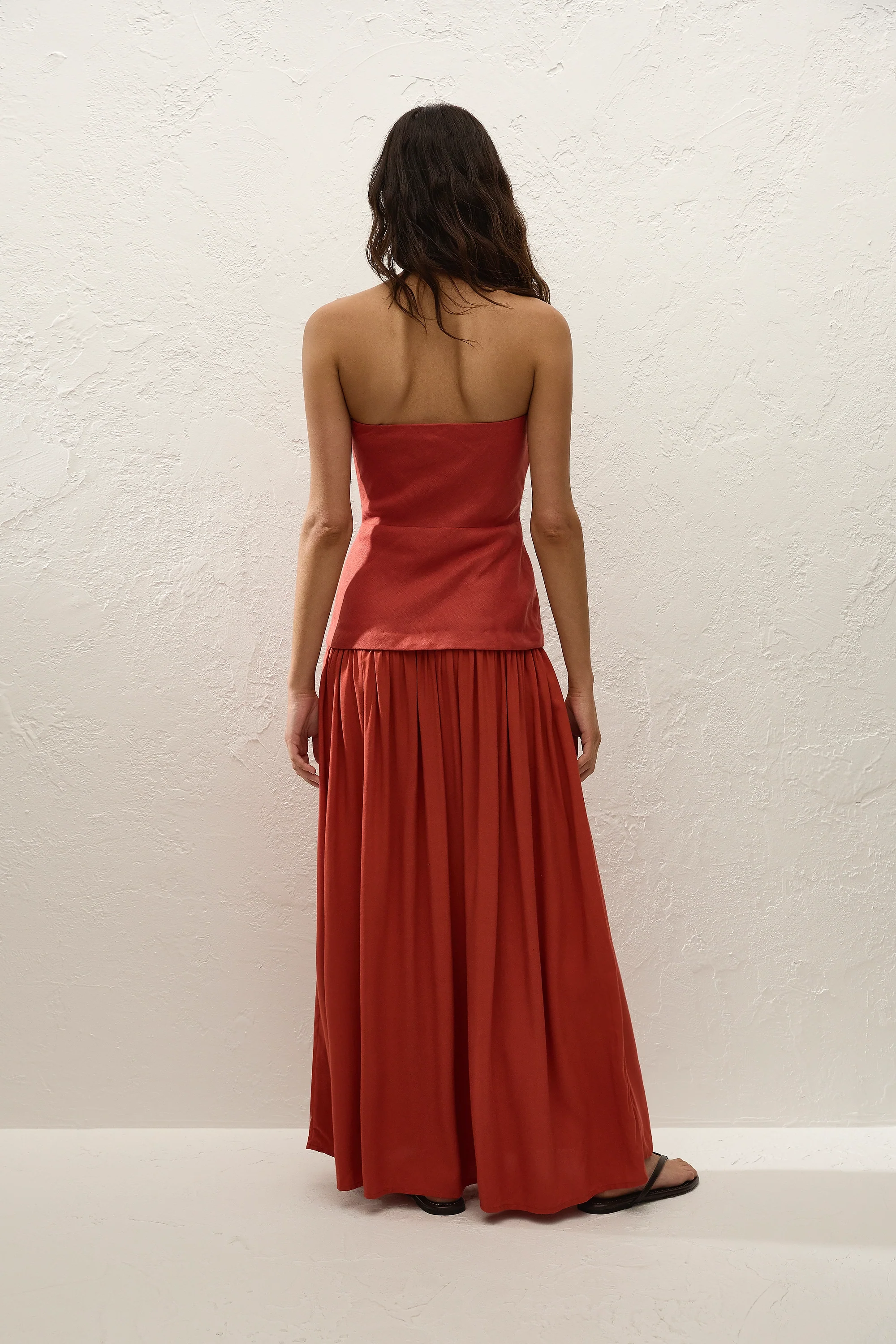 Hedy Maxi Dress Dusty Tomato - Image 4
