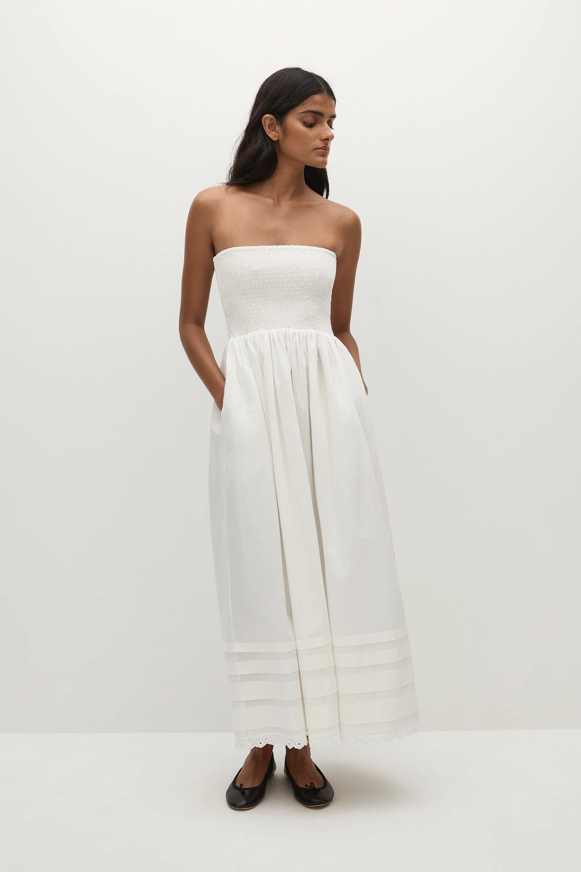 Iben Midi Dress White - Final Sale