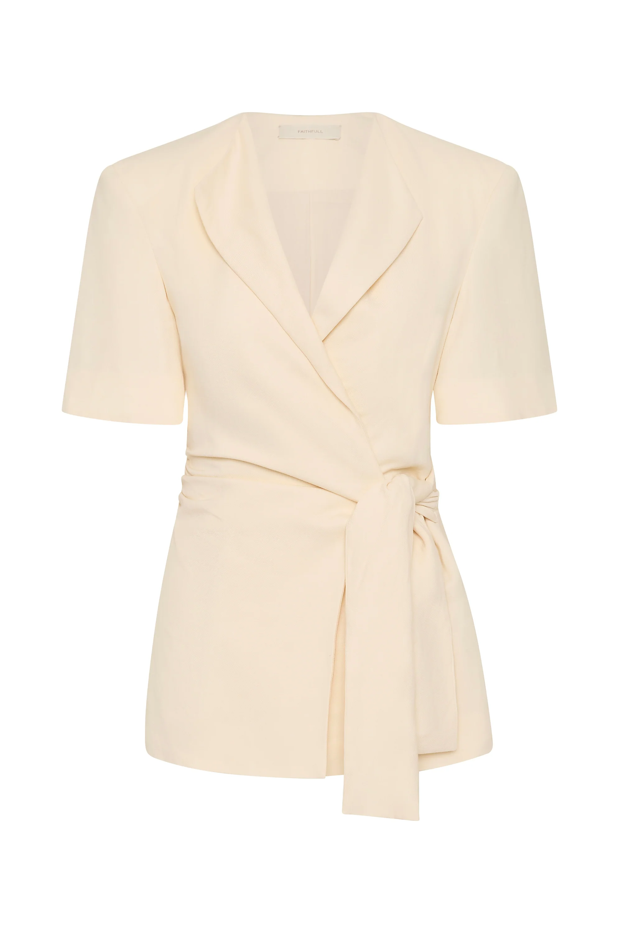 Ida Knot Blazer Latte - Image 6